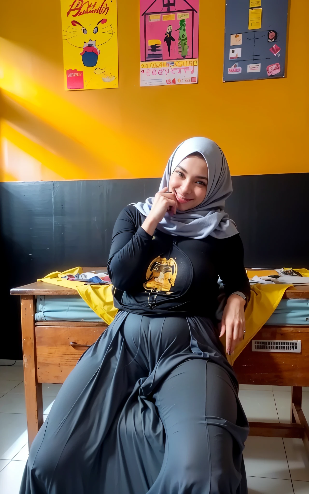 masterpiece, (ultra-high-definition portrait:1.4), Realistic, extremely detailed, CG unified, 8k, wallpaper, highly detailed, High-definition, raw color photos, professional photograpy, Realistic portrait, Cinematic Light, Beautiful detailed, 1hijabgirl in, (165cm tall, big breasts with very very tight clothes:1.5), Beautiful big breasts, breasts details, very tight, (smile, looking into the camera:1.5), (Fine face:1.4), Close up of a girl in Beautiful clothes with wide open front, scarf, (Beautiful Tight Clothing with curvaceous body:2), open chest wide, Undress, No bra, (nipples that are clearly sticking out detail:1.2), Outdoors, high intricate detailed, float, cum on, Sense of truth, beautiful landscape forest, sexy lighting,