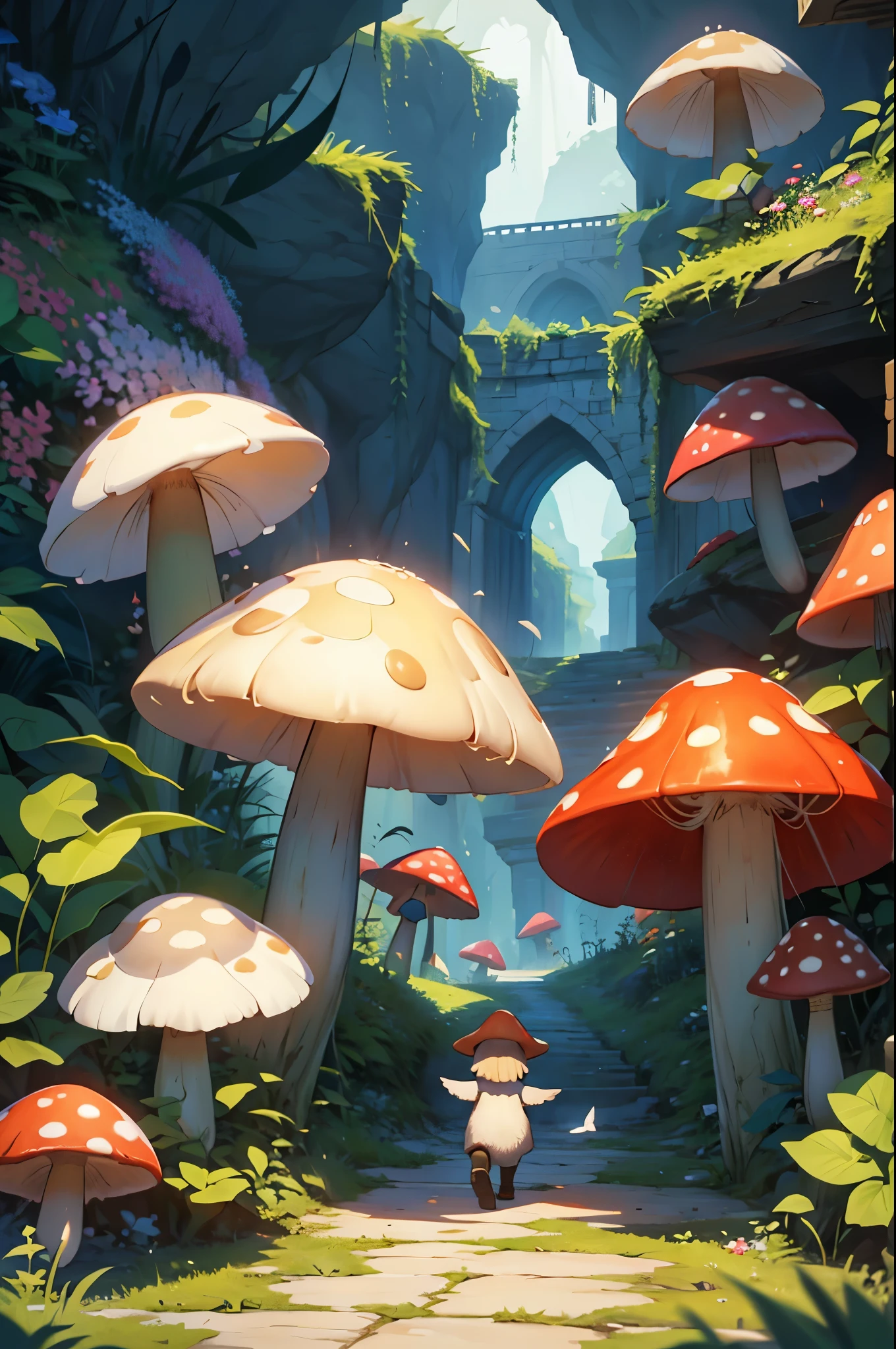 Этот shroom фиолетового оттенка использует корнеобразные отростки в своём основании, to move around the surface of the cave. Четыре побега в середине ствола shroomа используются, to whip the victim, causing rot at the slightest touch. Любое убитое лиловым shroomом существо очень быстро разлагается. Из трупа вырастает новый фиолетовый shroom, which reaches maturity in 2d6 days, dnd, fantasy, Middle Ages, shroom