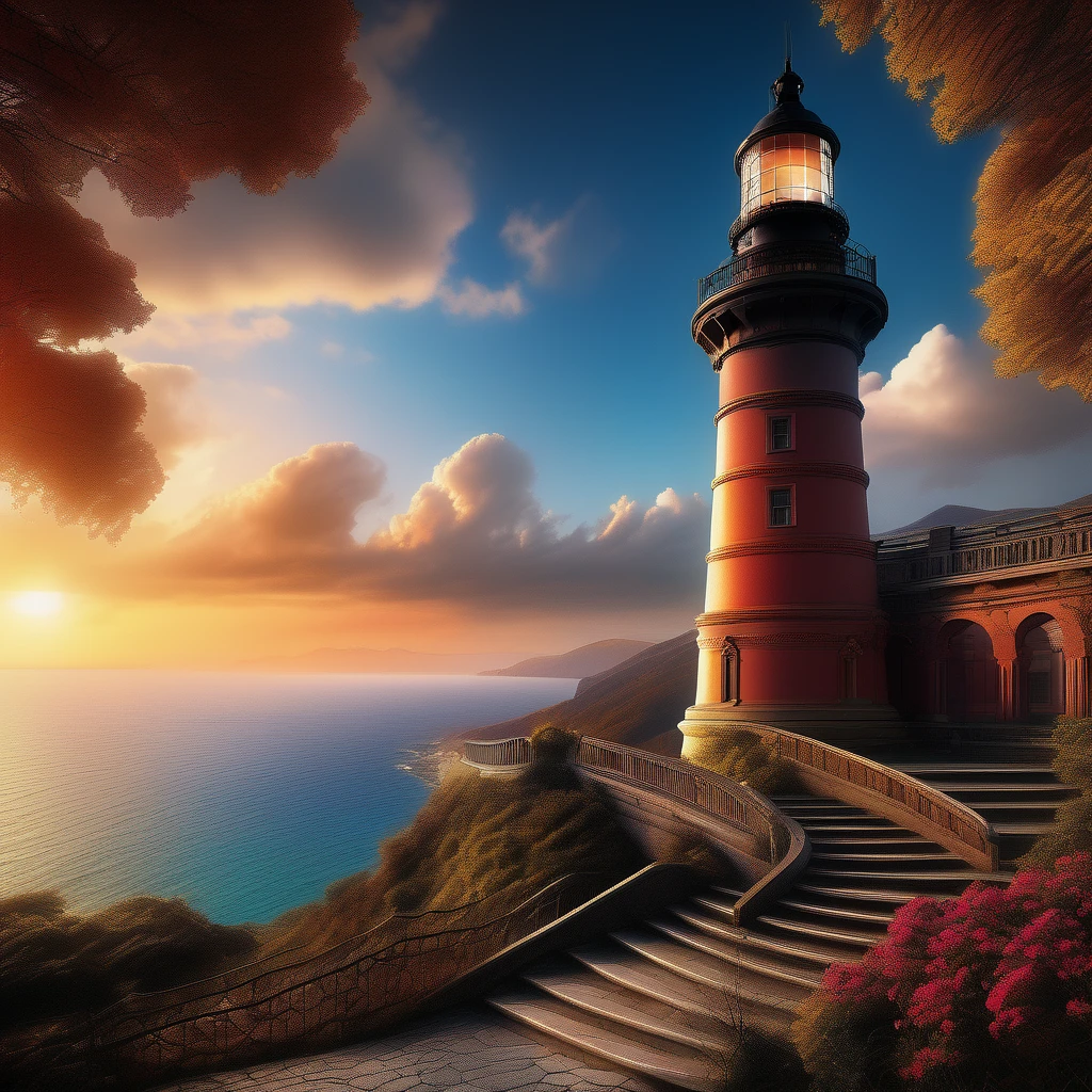 (aesthetic, extremely detailed, Universal lighthouse:1.1),(Epic cinematic:1.1, brilliant, stunning),(intricate, meticulously detailed:1.1),(dramatic, atmospheric:1.1),(maximalist, digital matte painting),(lighthouse),(majestic),(seashore),(tower),(unfathomable sea),(sweeping coastline),(powerful beam),(isolated),(symbol of hope),(timeless icon),(maritime),(nautical),(seafaring history),(vibrant colors),(navigational aid),(guiding light),(remarkable architecture),(enduring structure),(seafarers' salvation),(marvelous),(monumental),(incorporating the natural landscape),(mesmerizing),(artistic masterpiece),(captivating),(elevated perspective),(awe-inspiring),(detailed stonework),(magnificent view),(immersive),(stunning skyline),(splendid),(panoramic view),(mystical aura),(mesmerizing scene),(imposing),(spectacular sight),(immense height),(striking contrast),(overlooking the sea),(resplendent),(impressive),(heritage site),(captivating scenery),(marvelous creation),(unforgettable sight),(fascinating),(illuminating the dark),(serene atmosphere),(majestic structure),(overcoming adversity),(inspirational).