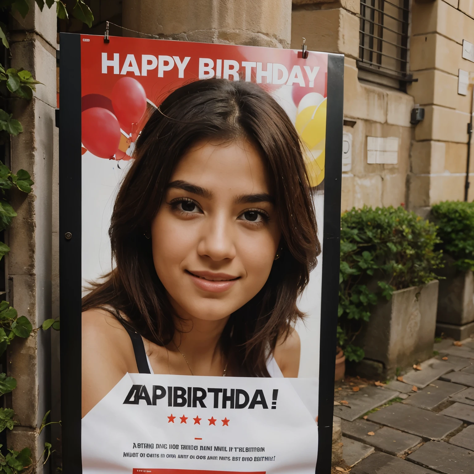 Happy birthday poster Athina