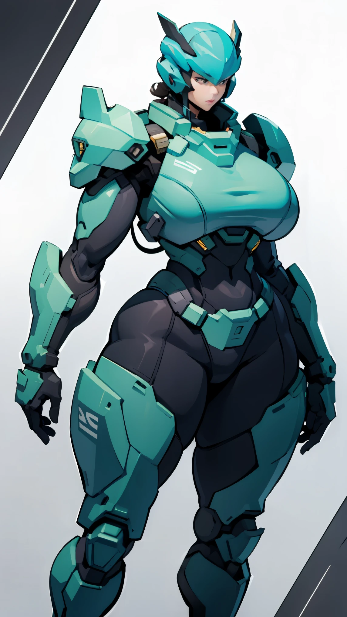 Masterpiece, High quality, ((character concept art)), ((character design sheet, same character))

a futuristic-looking female military commander, wearing a ((kevlar helmet)) and is dressed in ((turquoise suit)) wearing epTactical, XCOM game inspired, XCOM character, ((wide hips)) tall, video game character design, accessories,

Expert high detail concept art, comic book style, intricate comic book outline line work, flat colors, concept art, solid background ((huge tits)) ((thicc)) ((4k hands)) ((sexy))