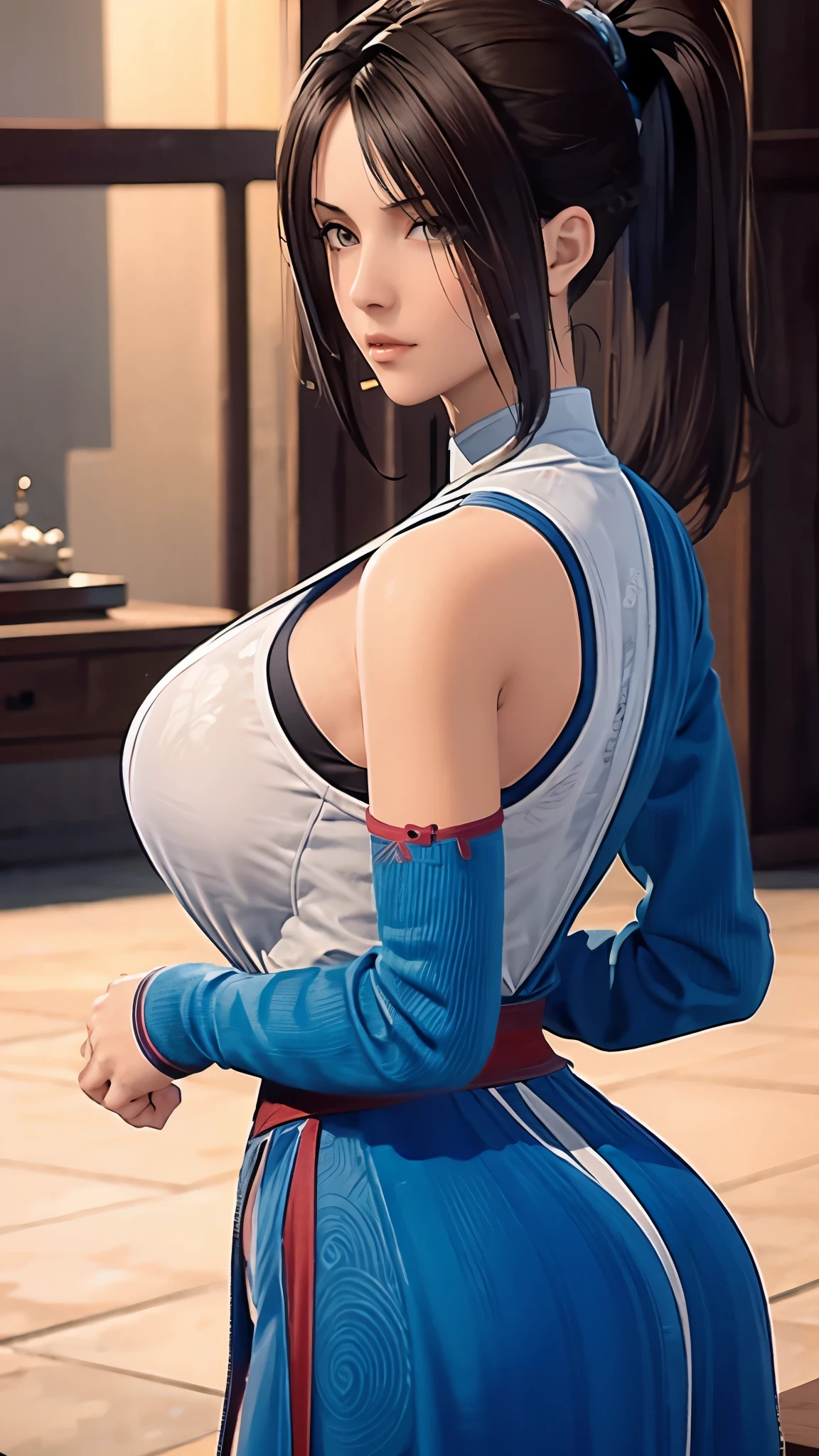 (((完美figure,figure,chinese clothes, (((clenched fist))),clenched fist))),((masterpiece)),high resolution, ((Best quality at best)),masterpiece,quality,Best quality,