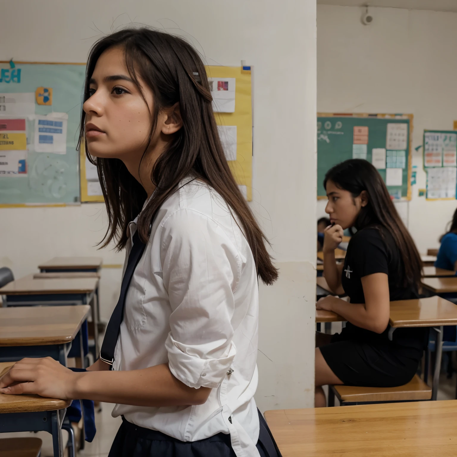 In classroom kid boys and kid girls are sitting separately