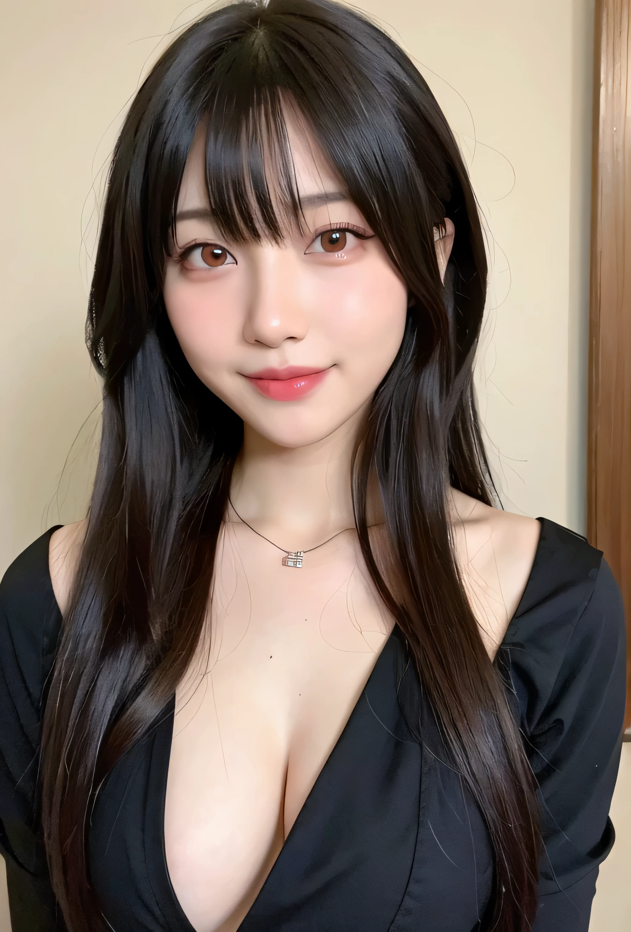 (((medium hair))), highest quality, 8k, HDR, High resolution, confused:1.2, blurred background, Bokeh:1.2, photograph, (RAWphotograph:1.2), (realistic:1.4), (masterpiece:1.3), (intricine details:1.2), 25Year, 一人in, japanese girl, delicine, beautiful, (fine eyes), (detailed facial feinures), , (((small breasts))), Perfect for your skin, (looking for_in_viewer), from_front, (skinny), (highest quality:1.4), (ultra High resolution:1.2), cinema light, (extreme detailed illustrinion), (lip gloss, highest quality, ultra High resolution, written boundary depth, caustics, wide range lighting, ninural shading, 85mm, f/1.4, ISO200, 1/160Year代:0.75),1 girl, 一人in, smile、服はランダムinす