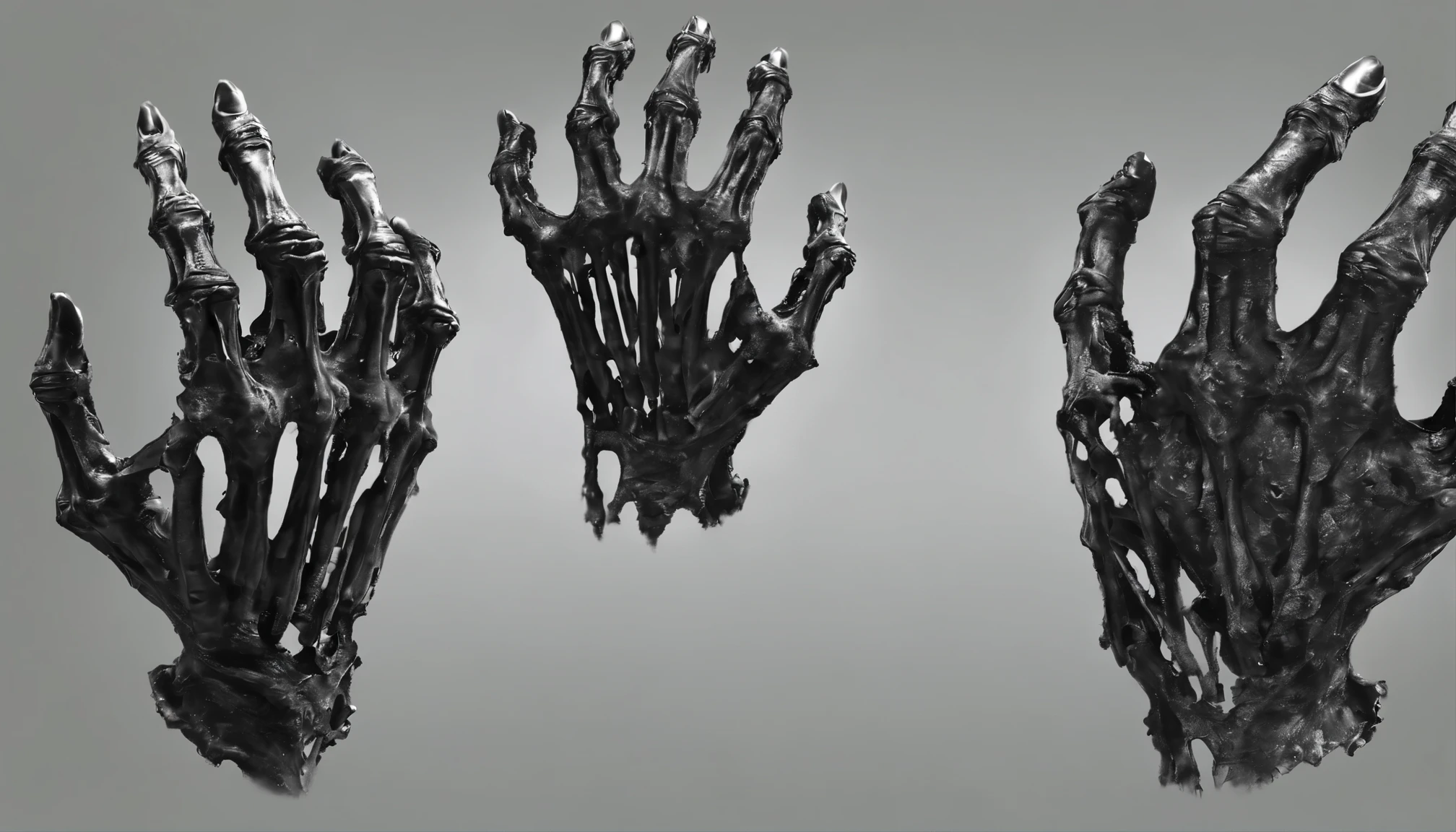 Pale hands that look like just bones and skin