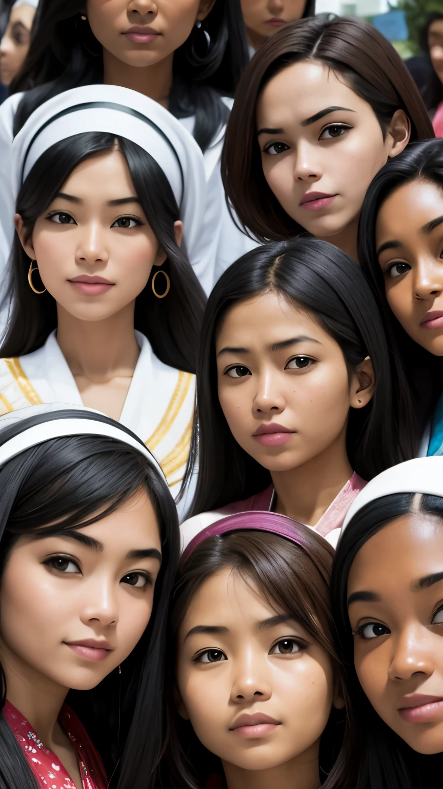 group of several women with different ethnicities
