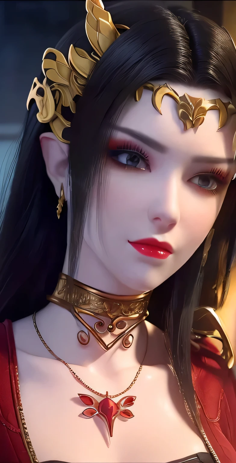 red face，big deal ，full，long legs，Royal sister，moon，look up，Royal sister，Queen，Ultra-clear，close up