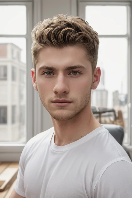 arafed young man in white shirt standing in front of a window, headshot profile picture, perfect face and boy, headshot photograph, headshot photoshoot, inspired by Kristian Kreković, headshot portrait, kacper niepokolczycki, raphael personnaz, headshot photo, tommy 1 6 , jakub gazmercik, acting headshot