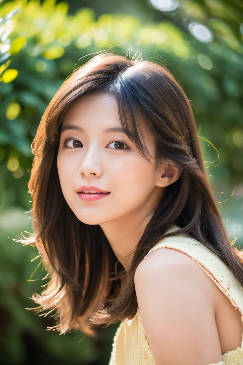 (best quality,highres,ultra-detailed),portraits,beautiful Japanese lady,beautiful detailed eyes,beautiful detailed lips,extremely detailed face,longeyelashes,soft smile,long hair,natural lighting,vivid colors, actress