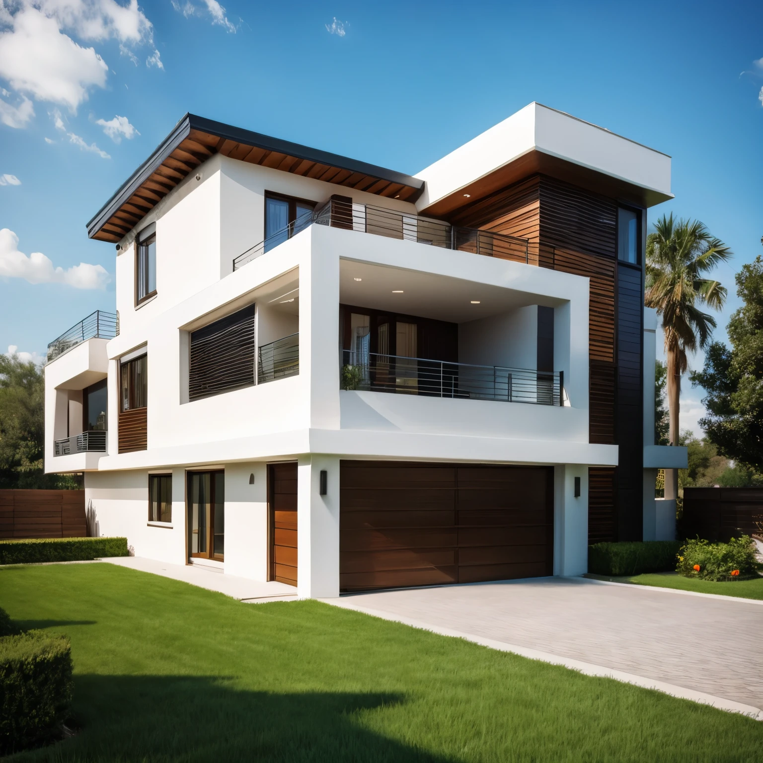 Modern Concept of Luxurious House.