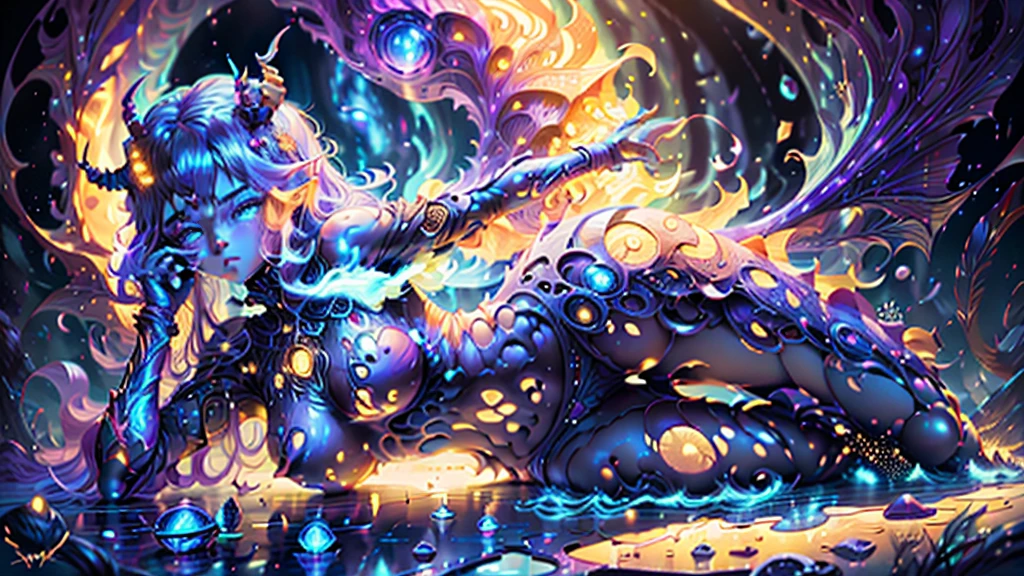((Best quality)), ung girl girl, (((succubus, Golden horns))), (back view сзади), dark purple tones, (Beautiful girl:1.6),( Panoramic view:1.2,full body, lesbian:1.2) excited face, (((huge ass))) god, slim, Thin waist, 8k, emphasized curvy and raised butt, smile, Sexy body, sexy pose, (hands on butt), (open pussy), (sperm flows out of pussy) sexy style, sexy facial expression, delicate facial features, long hair, Ultrafine hair, Flying hair, plump breasts, parted lips, blush, nude грудь, Very detailed, depth, balanced and natural lighting. A seductive young girl is shown from behind, Leaning forward slightly, to highlight your seductive forms. Illustration, Young woman, slightly tilted forward, back view, big butt, sexual attractiveness and desire, one hand on the butt and opens the pussy, huge red expressive eyes, lilac-violet hair, nude, полностью nude , without underwear, without underwear, Without clothing, Undressed, completely naked. Her curvy ass, a testament to her vitality and sex appeal, emphasized by the provocative position of one hand, which opens up a view of her pussy, inviting the viewer's gaze. her pussy, nude, ultra-realistic realism, abstracted, Psychedelia, (Portals:1.1),(Otherworldly creatures:1.2),(Magical energy:1.1),(fantasy:1.15), (Hyperrealistic:1.1), (unearthly:1.08), (mystical:1.1), (space:1.05), (Interdimensional:1.1), (Magic realism:1.08),(Otherworldly landscapes:1.1), (Opening the portal:1.05)