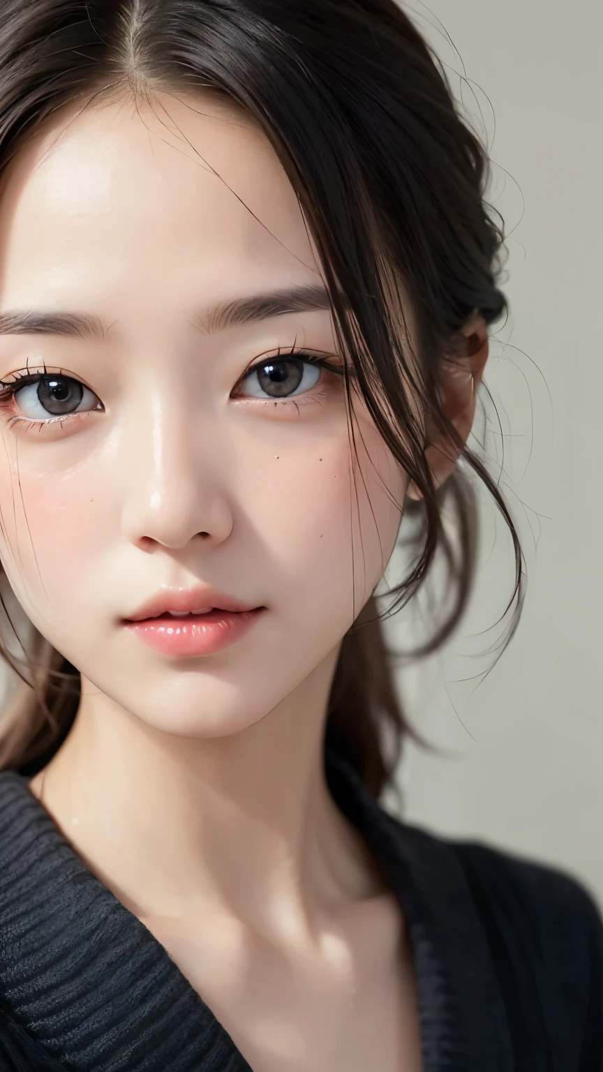 (masterpiece:1.3)、Super detailed finish、(High resolution、8k:1.3)、(highest quality、Super realistic like a photo:1.5)、sharp focus, ultra high definition face、Face is in focus、Ultra high definition and beautiful eyes、Eyes are symmetrical:1.3、High-definition and beautiful skin、firm skin、close up on face、1 high school girl、uniform、16 years old、Very cute、very cute、natural make, glossy lips、Strange look, wet eyes:1.3, blush:1.3, embarrassed:1.3