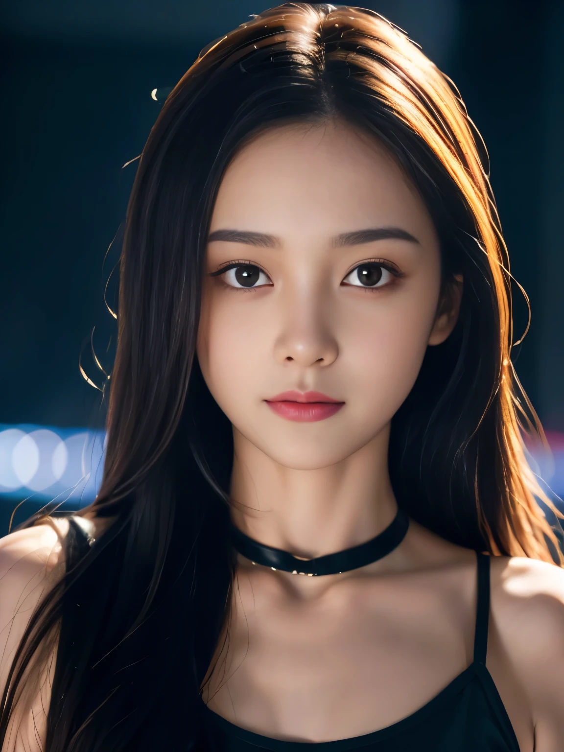 Stunning beautiful princess woman (age 20), (highly detailed skin, realistic skin), (highly detailed eyes, realistic pupil, double eyelids, sleepy eyes), (detailed thin lower lipped, thin upper lipped, wide lips), (highly detailed nose), (quality image: ultra HD 8k), high resolution, (realistic photoshoot), colorful, smile, perfect cute face