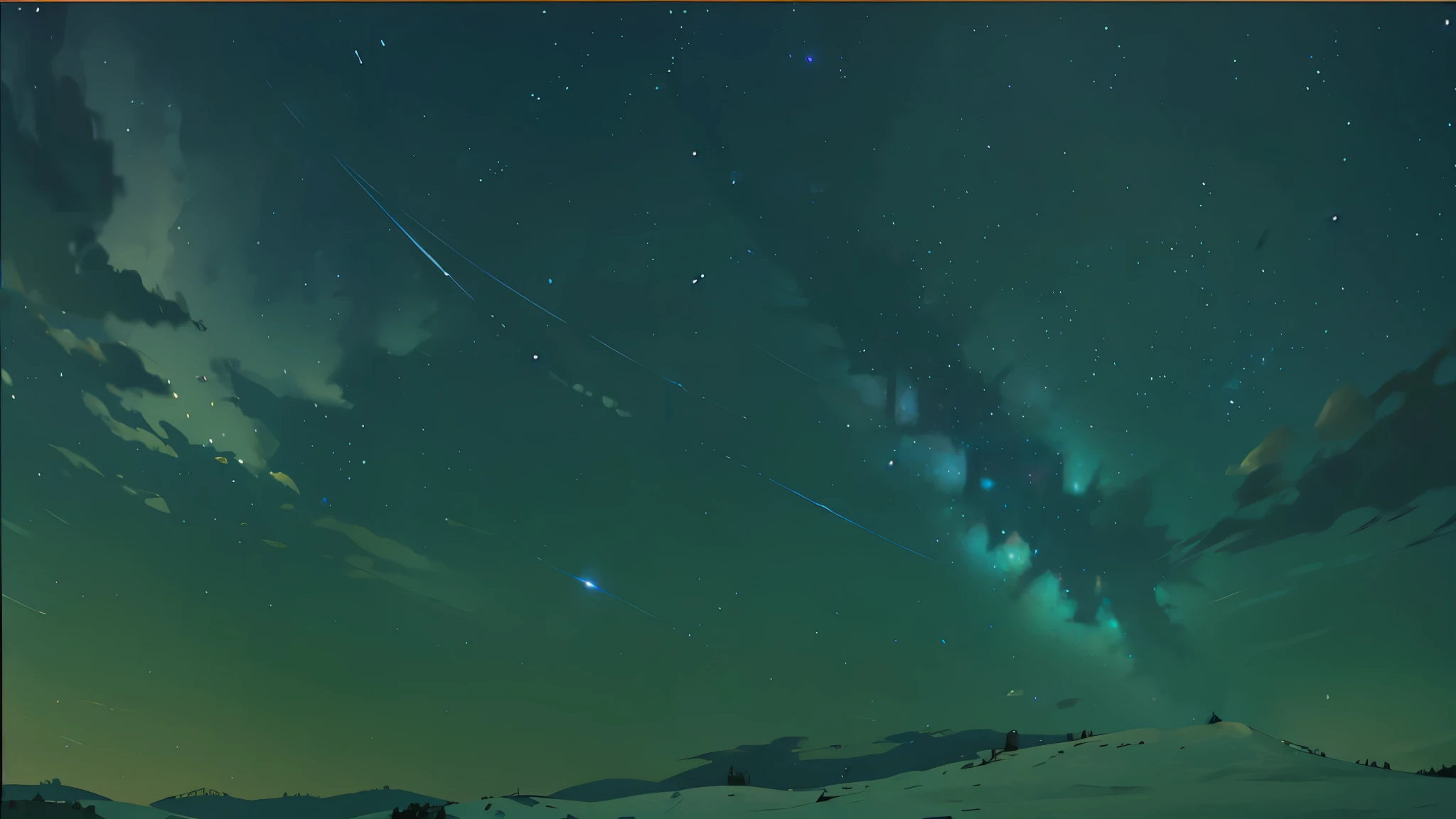 a night sky with stars