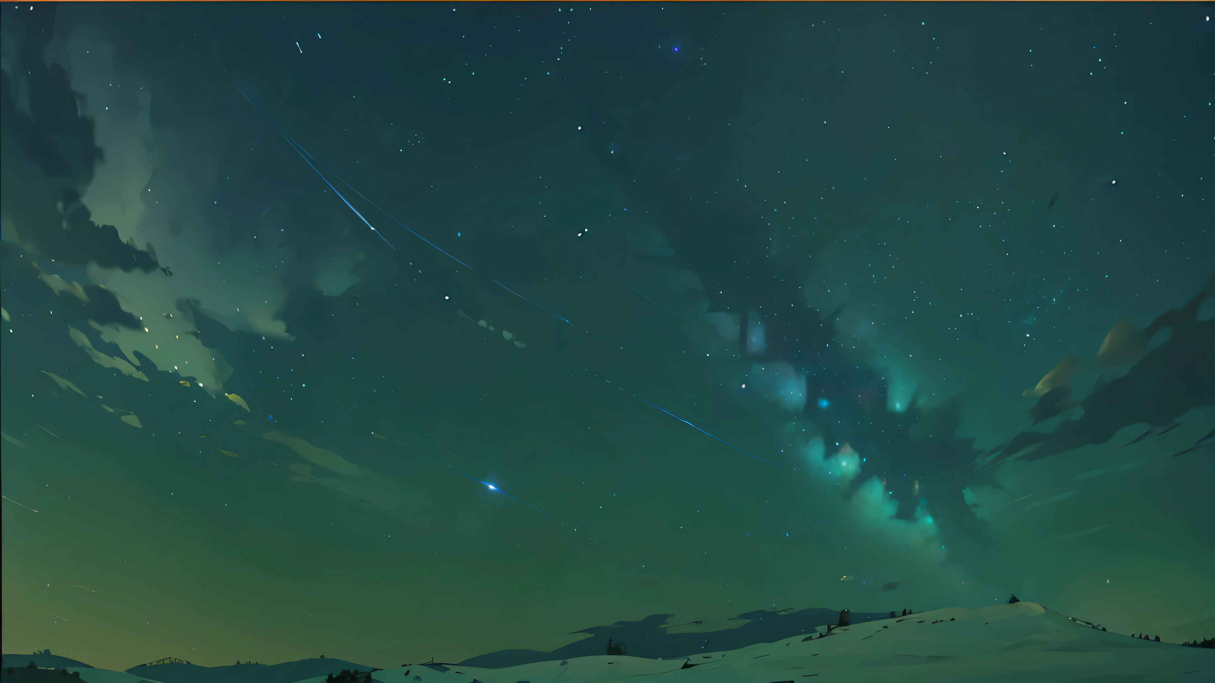 a night sky with stars