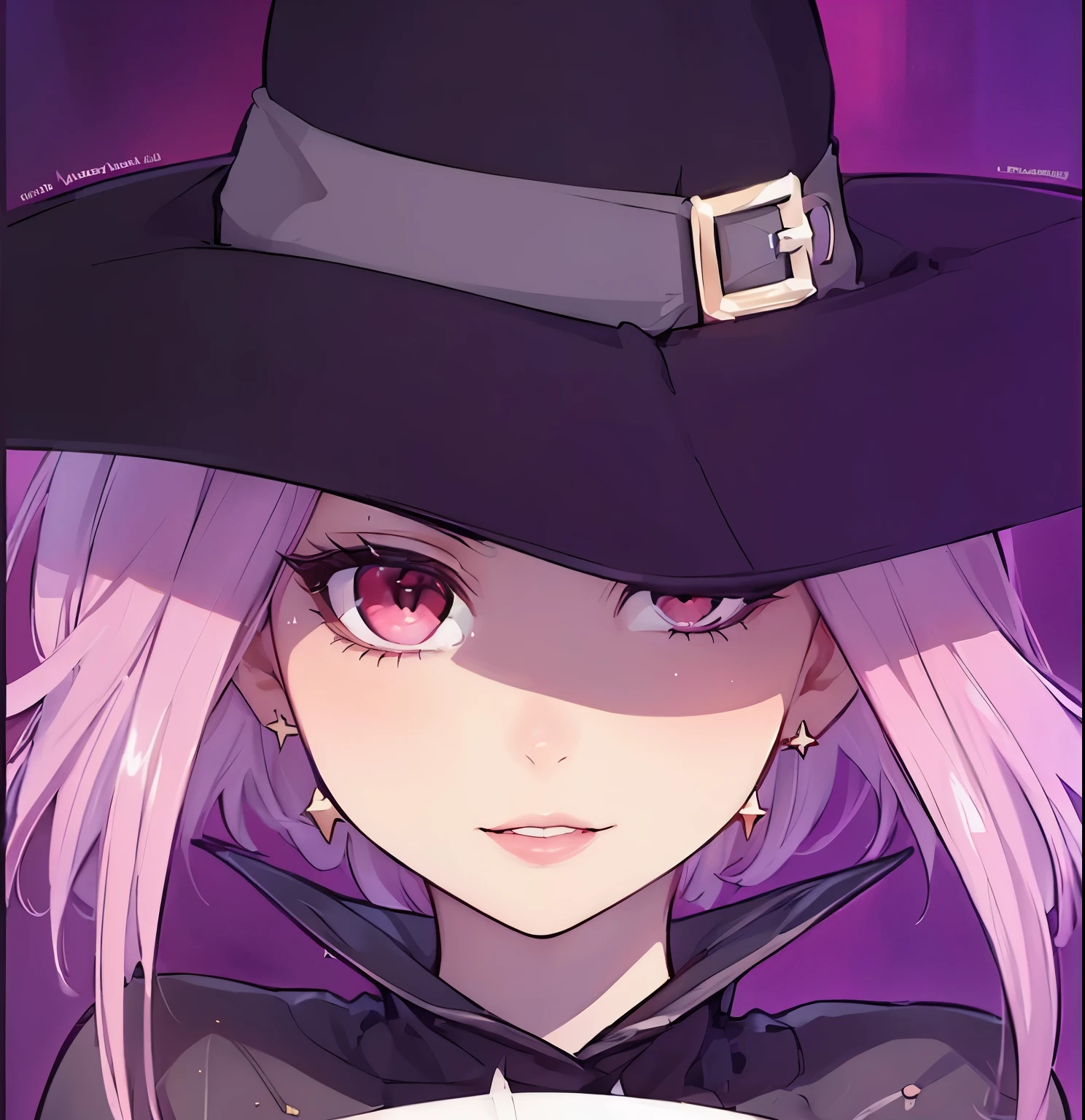 (masterpiece, best quality:1.4), (extremely detailed, 8k, uhd), cinematic shot, natural lighting, ultra highres, vibrant rich colors, (beautiful, aesthetic, perfect, delicate, intricate:1.2), (sharp focus, from front:1.3), eye level shot, 1girl, portrait of a anime girl, young, short pink hair, (extremely hot, attractive, beautiful, sexy, feminine:1.2), calm, expressive red eyes, long eyelashes, relaxed, (smiling:1.2), (beautiful detailed face, highly detailed skin, red eyes), gorgeous, breathtaking beauty, seductive, captivating, pale skin, perfect female figure, (slim:0.5), (highly saturated lipstick, purple pink lips, luscious thick lips, small red star earrings), intricate details, daytime, award winning photography, detailed background, volumetric fx, anime, hyper-detailed