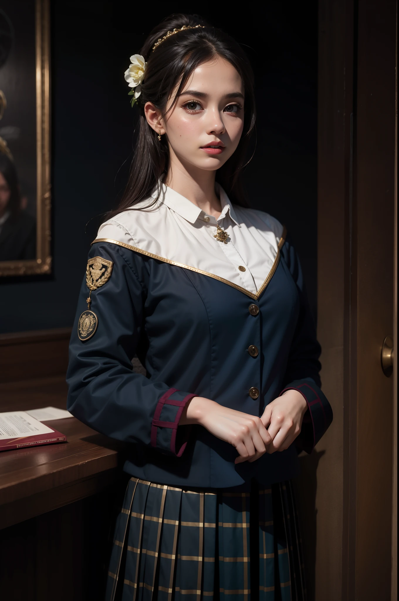 old girl in the Howards uniform used in Harry Potter