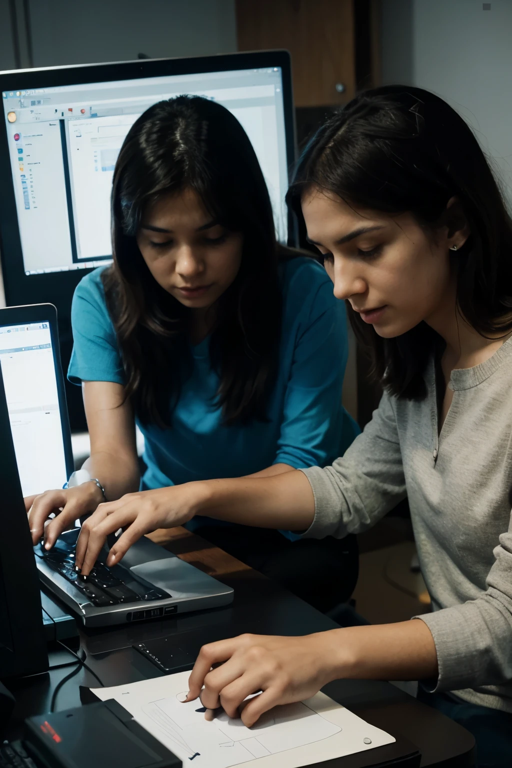 show me programmers solving a problem in code on the computer but then not succeeding
