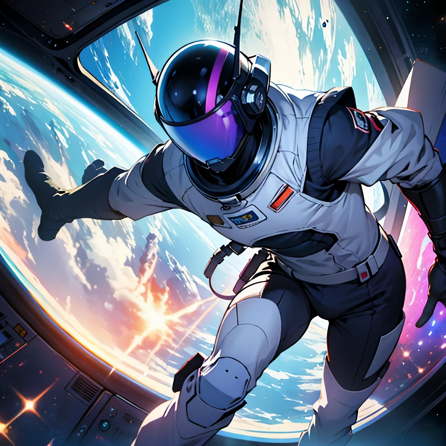 A pretty cool looking dude in space