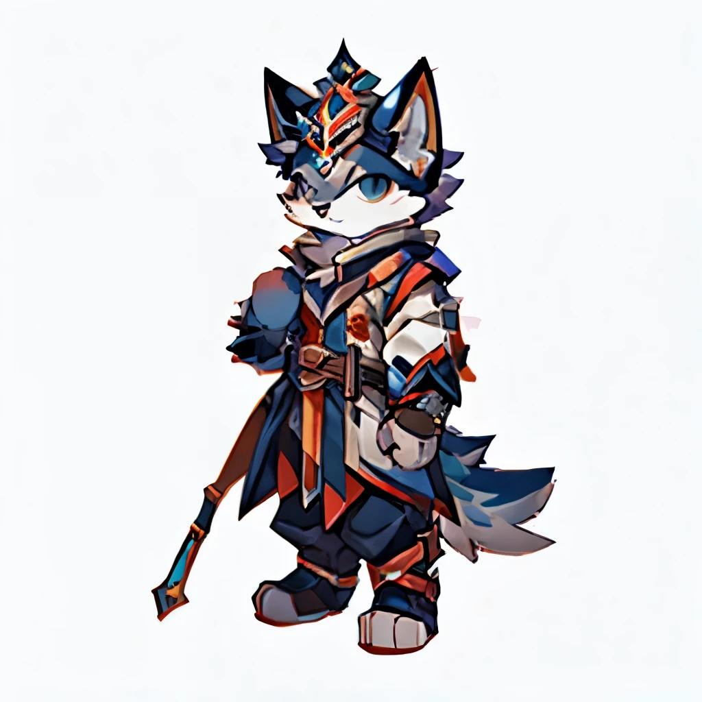 elsword, furry,cat, cute, side-scrolling game character, side, side view