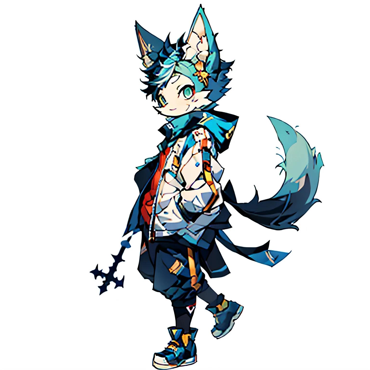 Elsword, fur,cat, cute, side-scrolling game character, side, side view