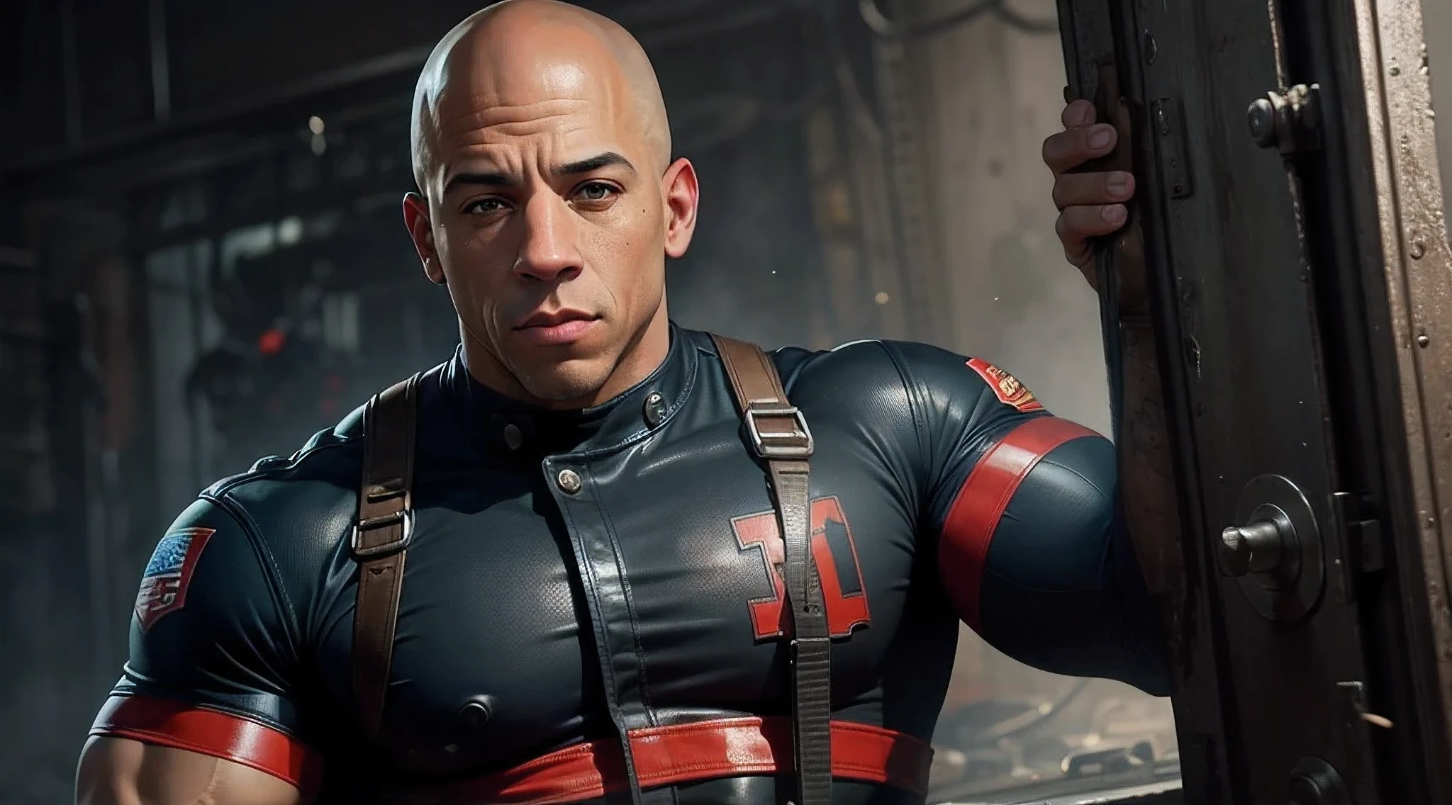 Vin Diesel in firefighter uniform