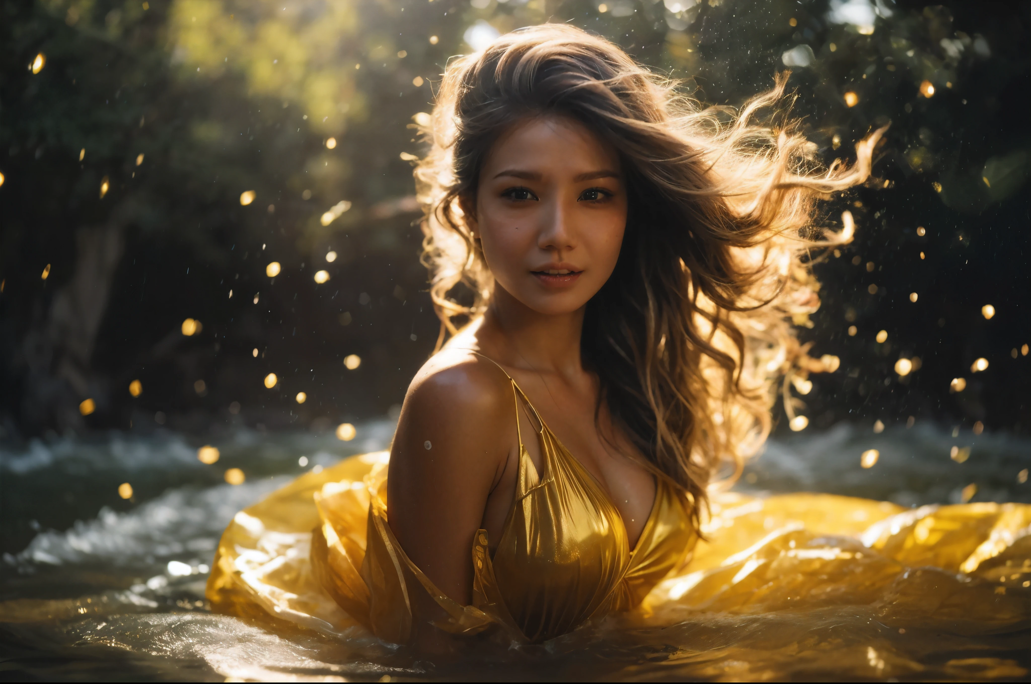 Beautiful asian girl with blue eyes, no teeth showing, red lips, Her eyes shone like dreamy stars, glowing eyes, beautiful and detailed eyes, RAW photo,(high detailed skin:1), (realistic, photo-realistic:1.40), ultra high resolution, professional lighting , 8k uhd, dslr , high quality, film grain, Fujifilm XT3, RAW photo,, RAW photo,(high detailed skin:1), (realistic, photo-realistic:1.40), ultra high resolution, professional lighting , 8k uhd, dslr , high quality, film grain, Fujifilm XT3, RAW photo