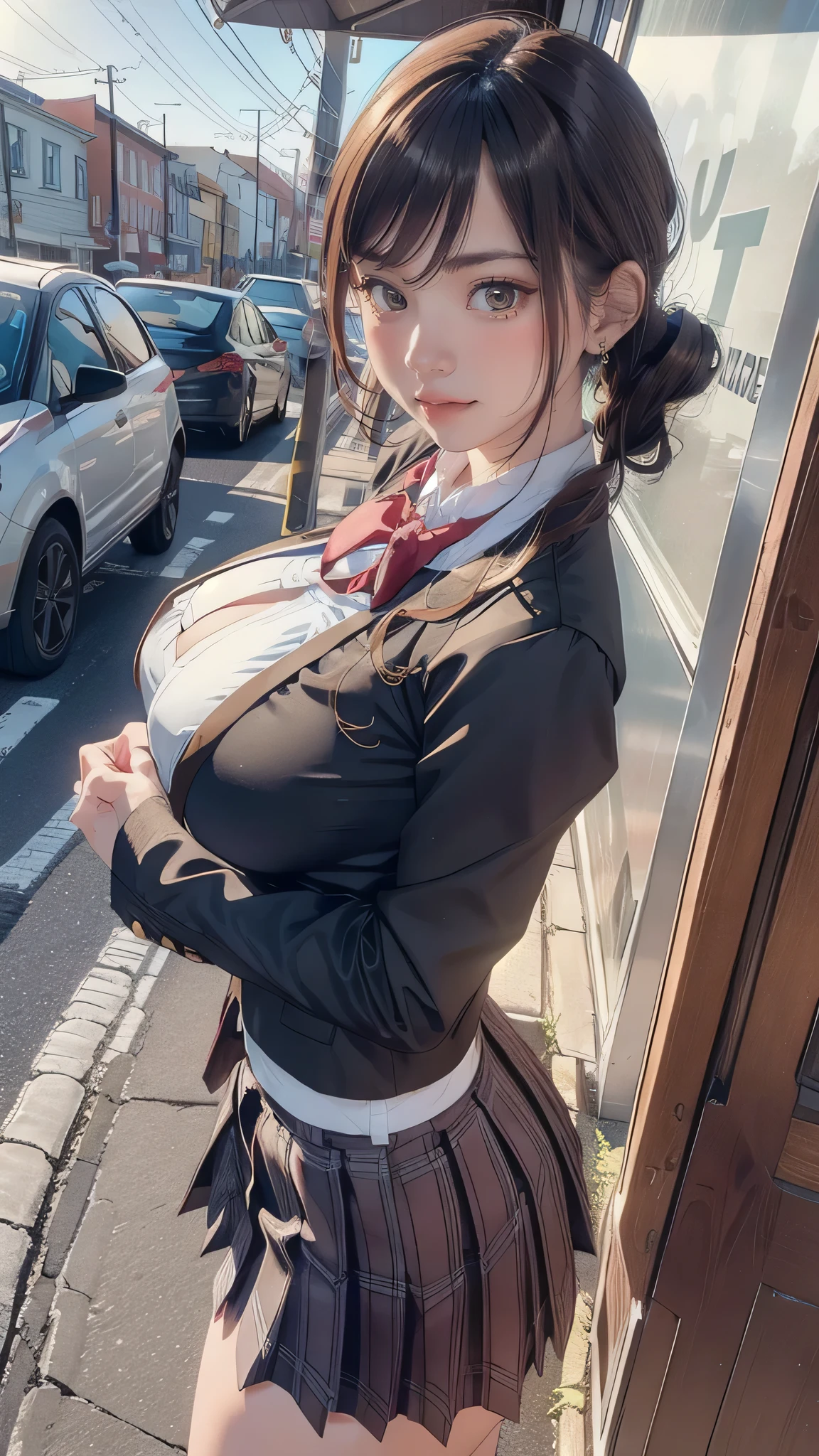 school uniform,(random place),(random porn poses:1.2),(random hairstyle),(big breasts:1.5),(movie-like scene,best image quality,(8k), surreal, 最high quality, high quality, High resolution, high qualityな質感, high detail, beautiful, be familiar with, Detailed CG, detailed texture, realistic expression, masterpiece, in front, dynamic, bold)