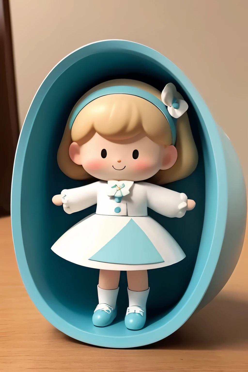 Three-dimensional art made of paper cutouts arranged in a spherical shape、The theme is Cinderella、smile