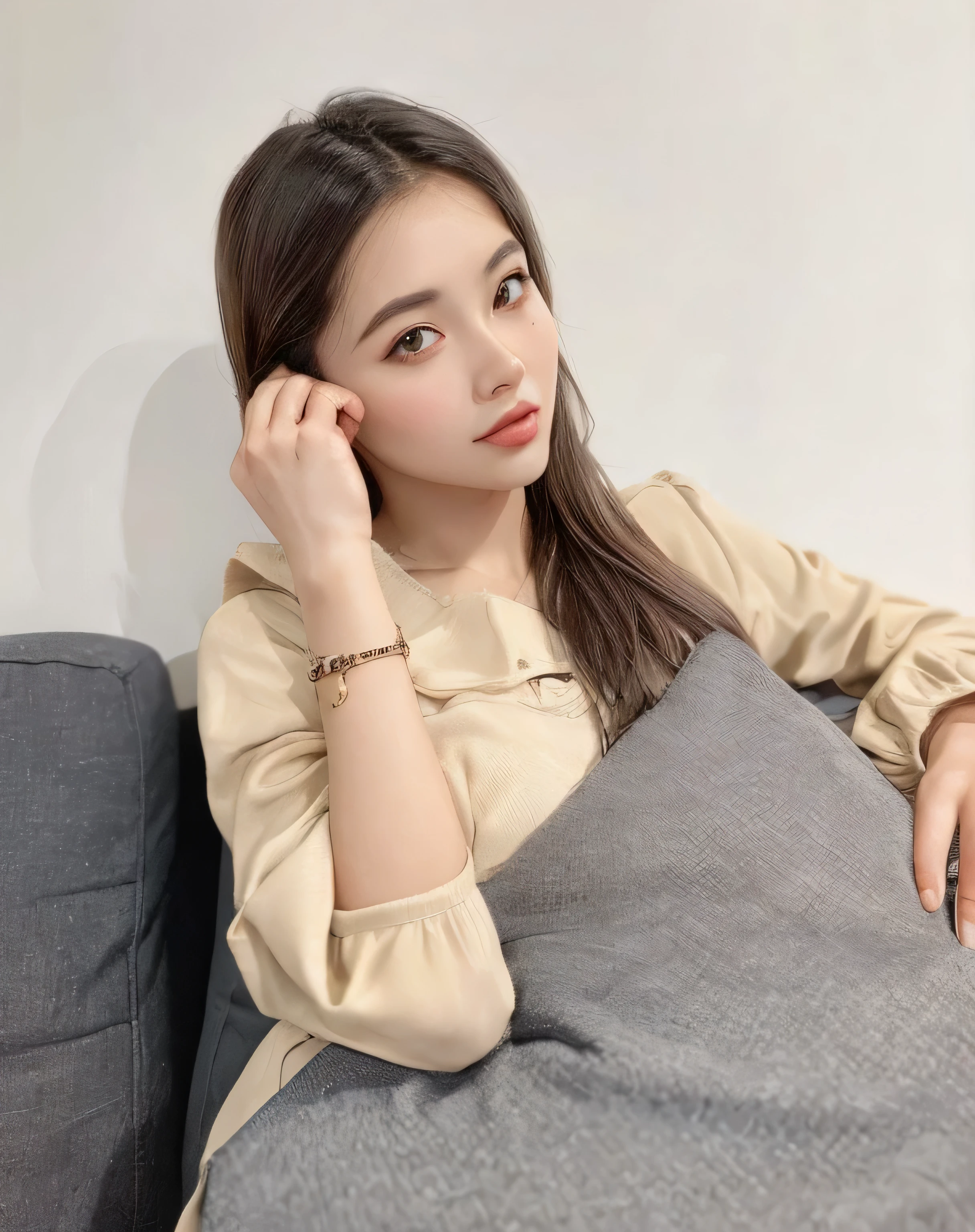 pretty girl, 25 years old,He has long black hair,sexy lips,big eyes