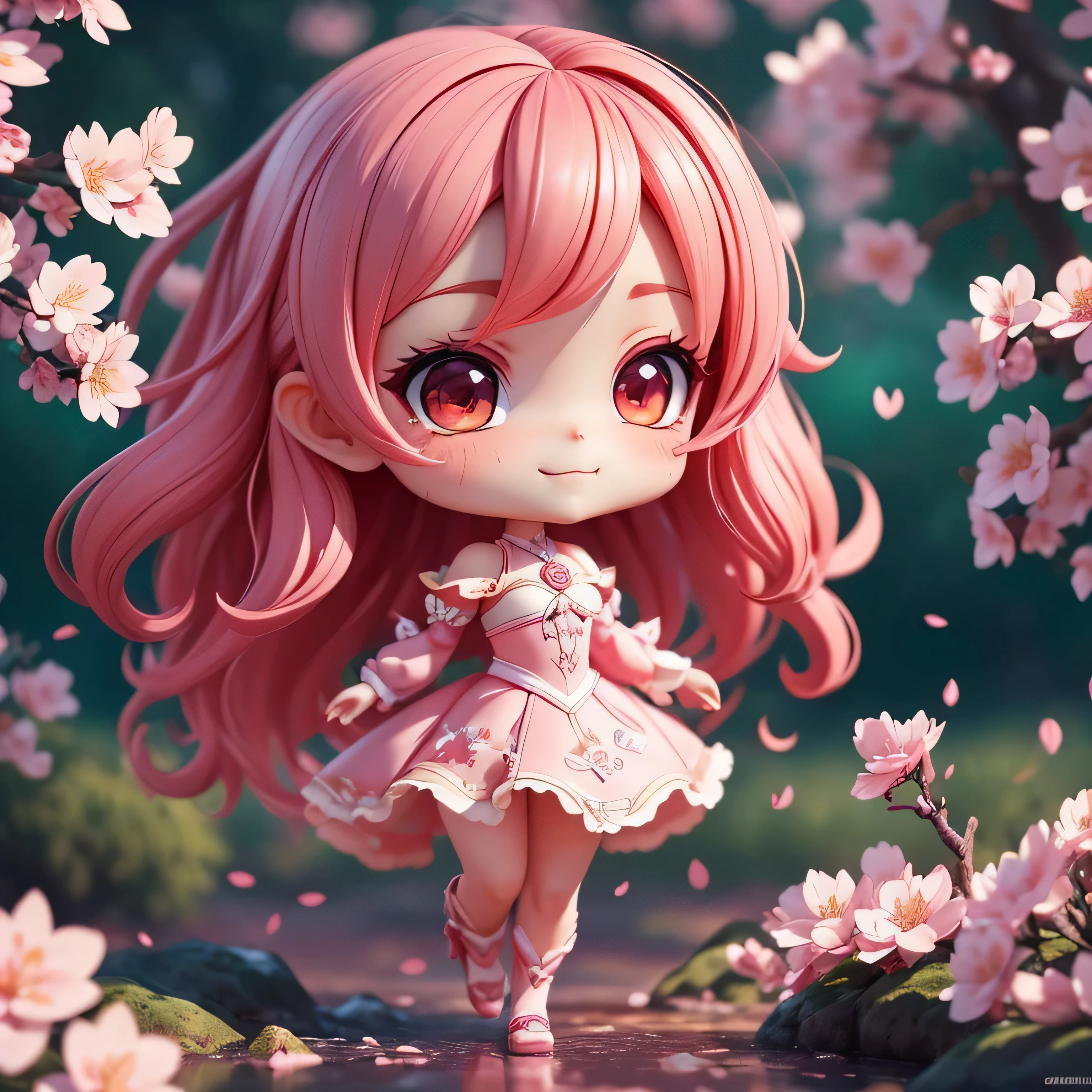 cute赤ちゃん少しアニメ、deep red shiny swimsuit、Open your mouth and be surprised、slutty makeup、detailed face、(((Chibi 3D))) (highest quality), (debris flies)、((highest quality)), ((masterpiece)), ( extreme details, best details, official art, beautiful and aesthetic:1.2), depth, 構図 whole body, cute, (beautiful and detailed eyes:1), smile, Angel, (whole body:1.5), photograph, movie lighting, golden ratio、shiny pink soap bubbles、見上げるsmileの接写、facing forward、(masterpiece、genuine、High resolution)、(1 girl):1.2)、korean girl、(highest quality), (debris flies), (1 girl), alone, dream-like、highly detailed airbrush art(((Surgenuine))、intricate details、volume lighting、(masterpiece:1.2)、(highest quality)、The Super detailed、(moving composition:1.4)、Highly detailed colorful details with proper lighting、Atmospheric pink light production、Dynamic dark green composition、ray tracing、mirror reflects light、depth of field is shallow、Super detailed、Blend exposed、ticker、超masterpiece、her eyes glow red、crimson hair、Her face is wet、A smile comes to her lips、An air full of smiles and adventurous spirit、backlight is red、Cherry blossom scenery、light causes red waves、Red waves sway and create a red scenery..。。her eyes glow red diamond color。