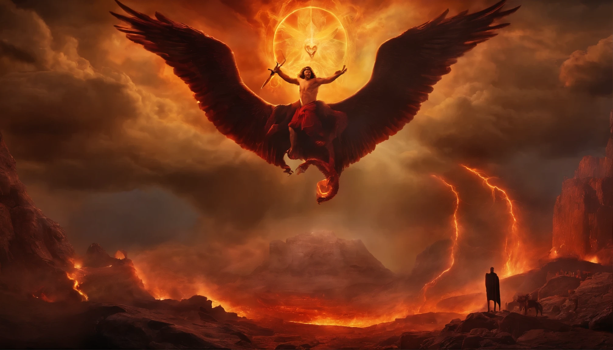 God VS Satan Blake God and Archangel VS Satan and Lucifer