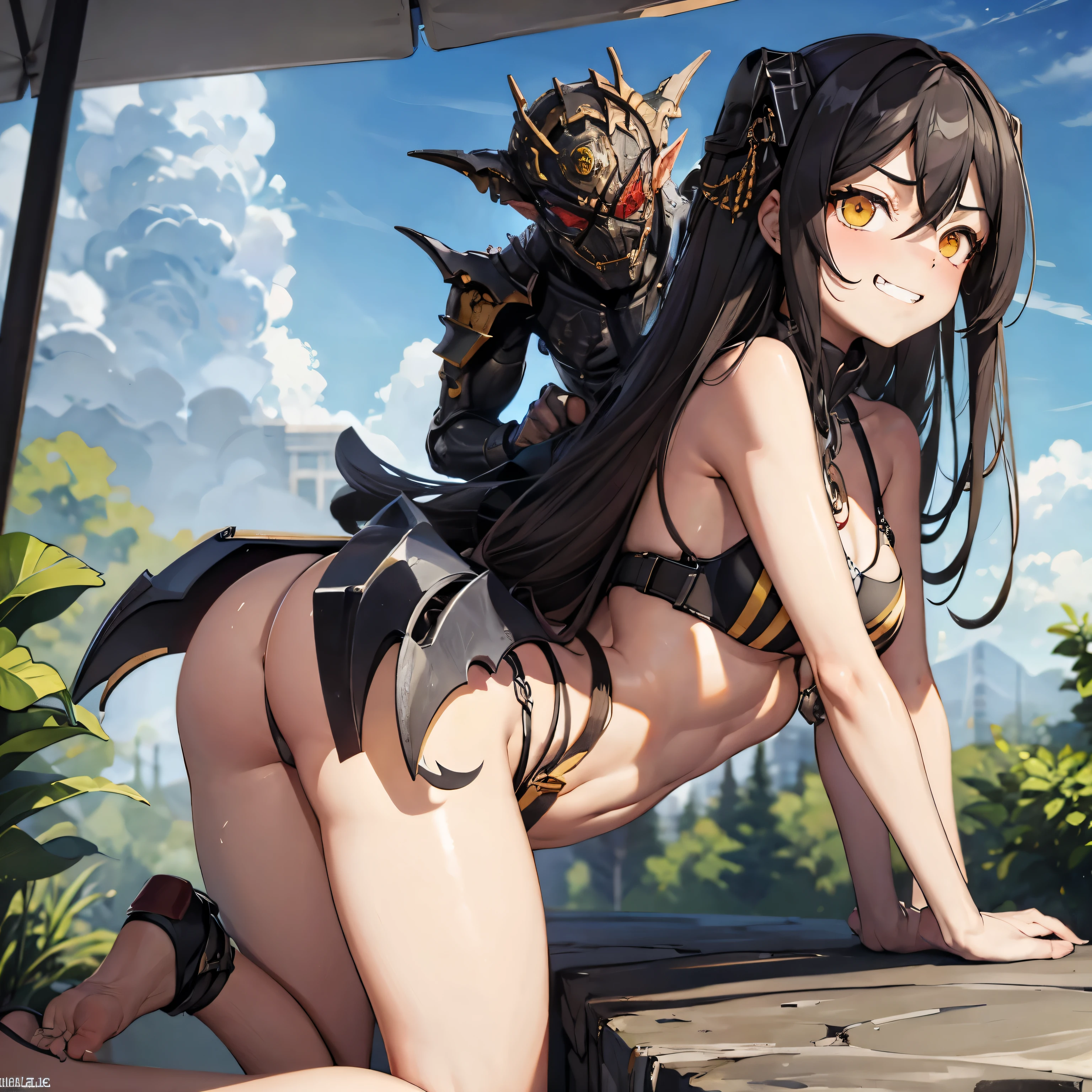 (dynamic pose), 1man, in a Ohma suit, (((goblin face))), looking at the viewers, stunningly beautiful, masterpiece, detailed background, ultra high quality model, abstract beauty, explosive volumetric, oil painting,heavy strokes, looking grim, bison, red outfit and military, cap, cape, purple magic, beautiful eyes, high detail skin, high detail eyes, high detail hair, highres, ultra detailed, ,sharpen picture, Highly detailed, masterpiece, best quality, upper cut, dark aura, (Goblin:1.3), green skin monster big ears,
