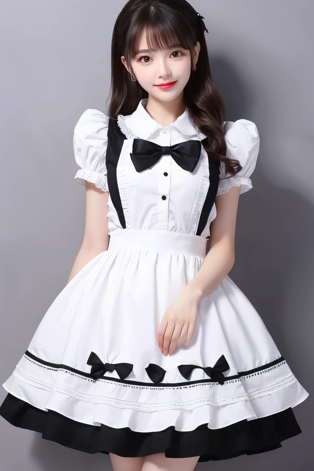 Girl, Lady, Fluttery Skirt, Whole Body, Baby Face, Lolita, Furifuri, Maid