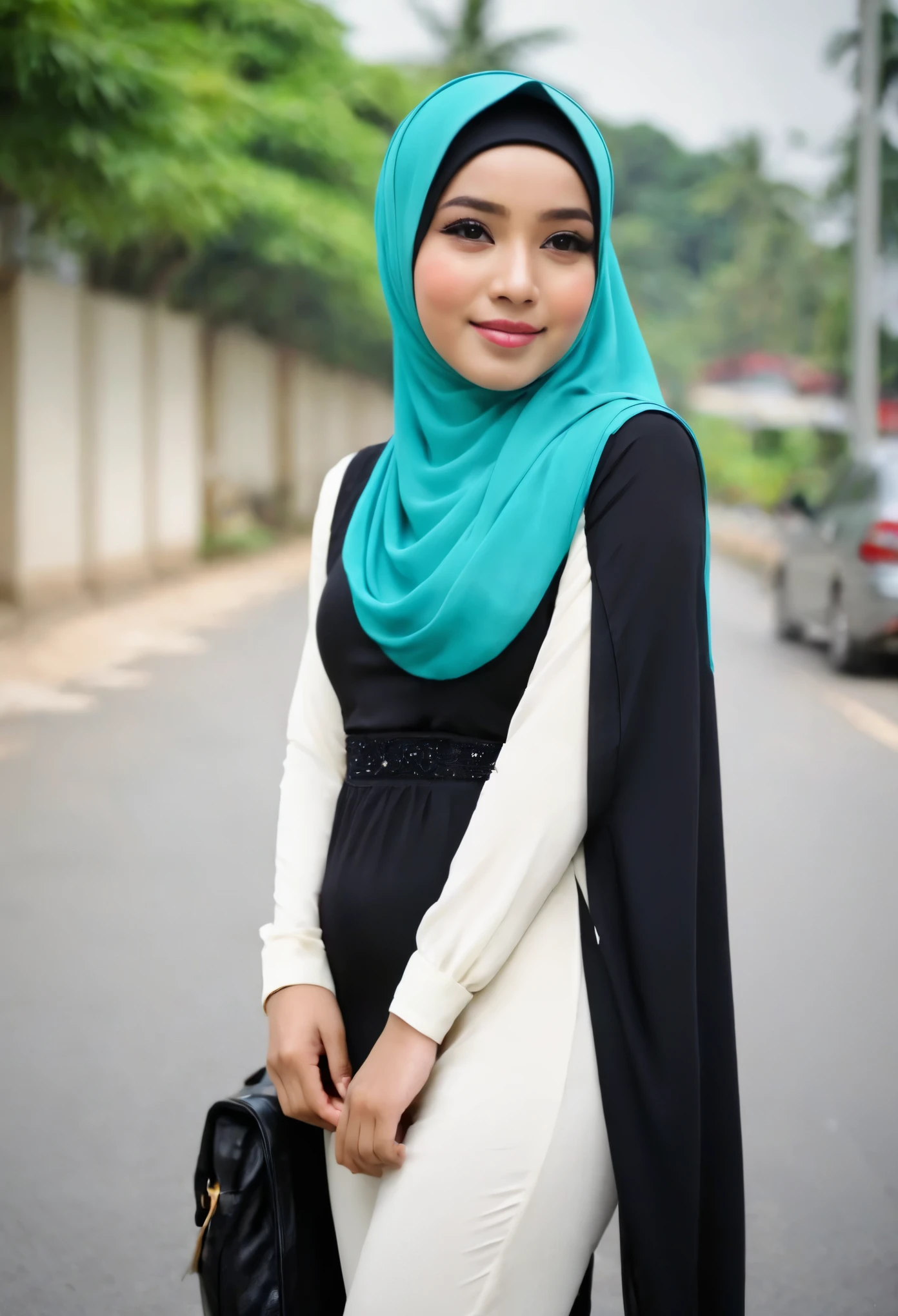 hijab malay girl tight