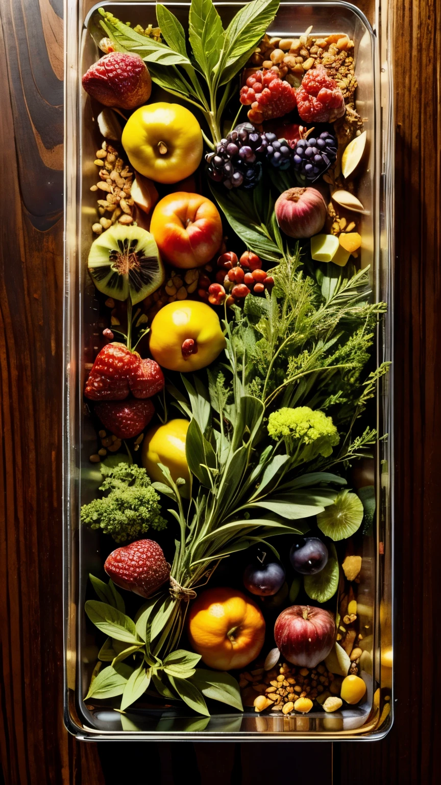 natural, ingredients, fruits, herbs