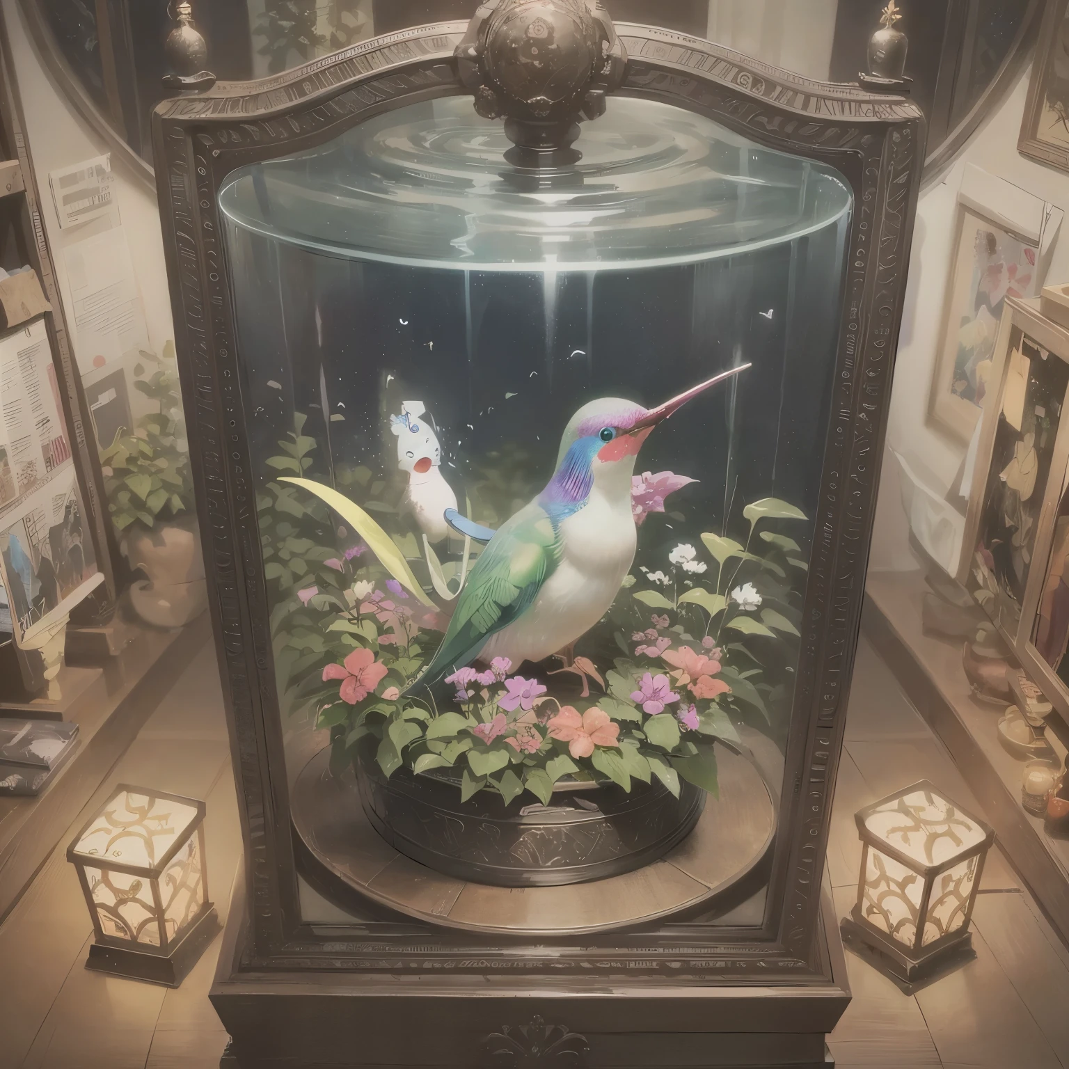 (masterpiece、need、Super exquisite、high resolution)),(tarot cards、Yu-Gi-Oh cards、card border:1.5、frame:1.5),(、Innocent、𝓡𝓸𝓶𝓪𝓷𝓽𝓲𝓬、adventure、Bold), light, hummingbird, (( flapping wings, cloud magic, macro photography, (charming:1.3), (luminescent: 1.2), (huge flora: 1.1), mystery, vivid photography, flashing light, Preoccupied, strange, Disturbing, soft focus, Overly detailed digital art,(light, hummingbird:1.5)