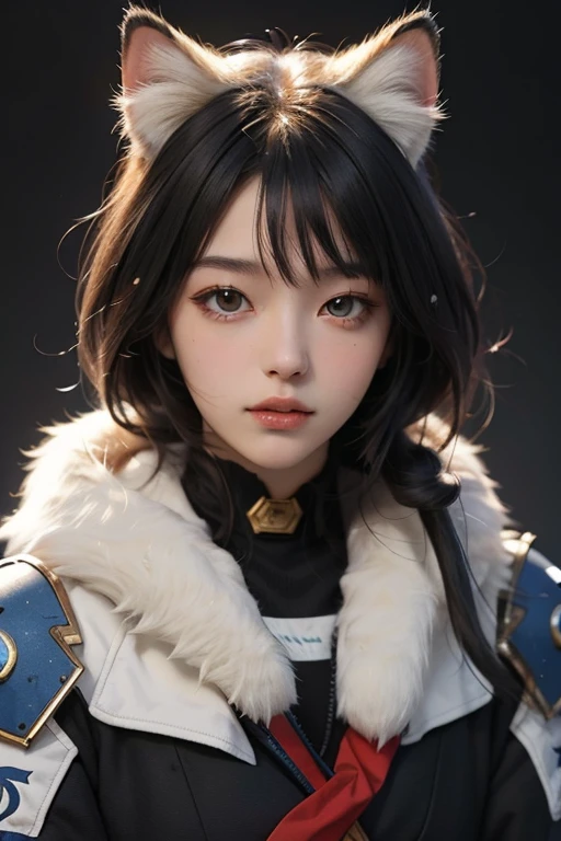 ((highest quality)), ((masterpiece)), (be familiar with), perfect face,
1 supercute kitty wear a origami gundam armor,fur,
gundam girl