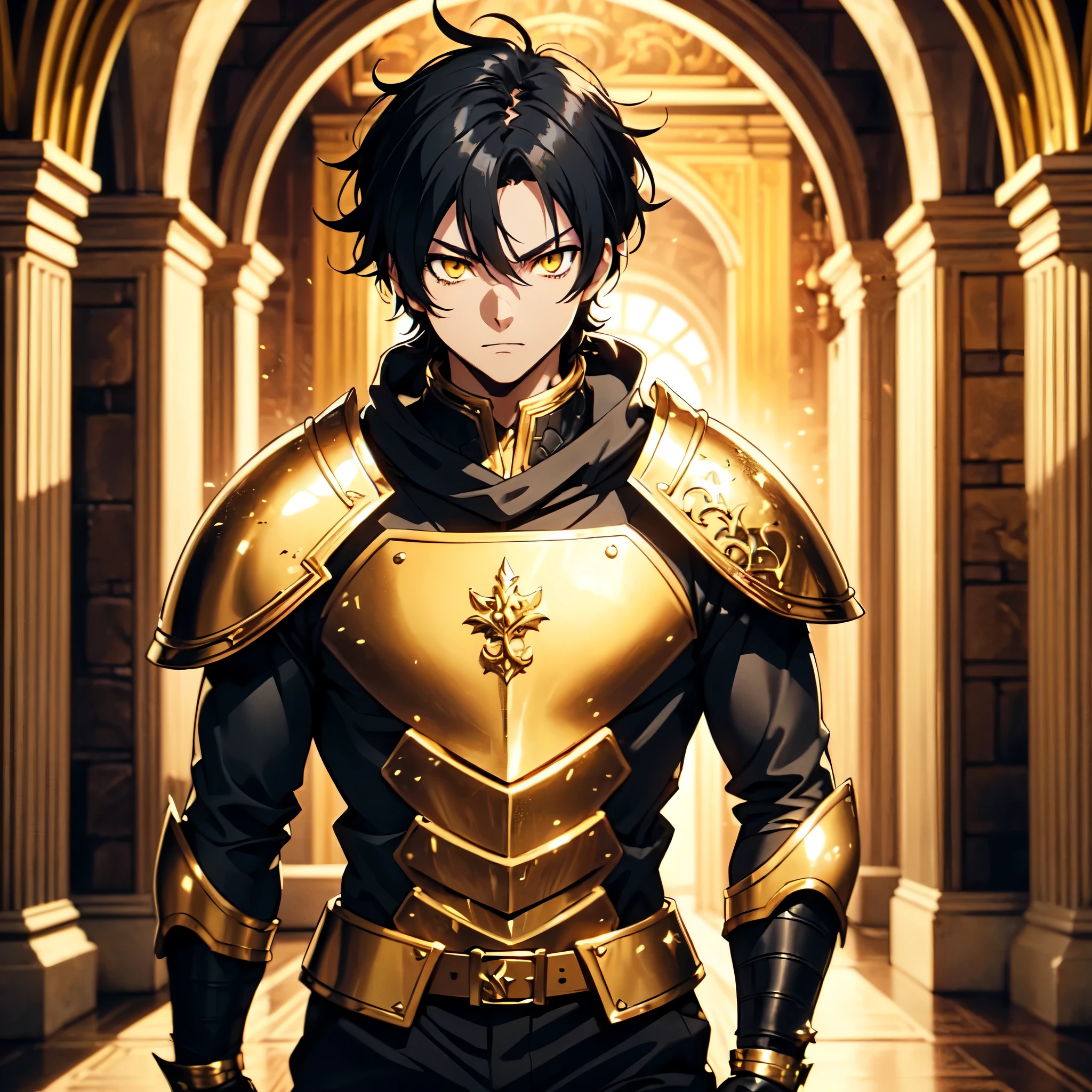 128K Ultra High Definition,
128K Ultra High Quality,
128K Ultra High Resolution,
Best Definition,
Best Quality,
Best Resolution,
Perfectly Detailed,
Perfectly Designed,
Extremely Detailed,
Extremely Designed,
Hyper Detailed,
Hyper Definition,
Hyper Quality,
Hyper Resolution,
Masterpiece,
(((Anime))),
Body Shot,
(((Boy))),
Handsome,
Muscular Body,
(((Black Short Hair))),
(((Yellow Eyes))),
(((Hyper Detailed & Perfectly Designed With Ultra High Quality Gold Warlord Armor))),
(((Inside Of Medieval Royal Palace Background Scenery))),
