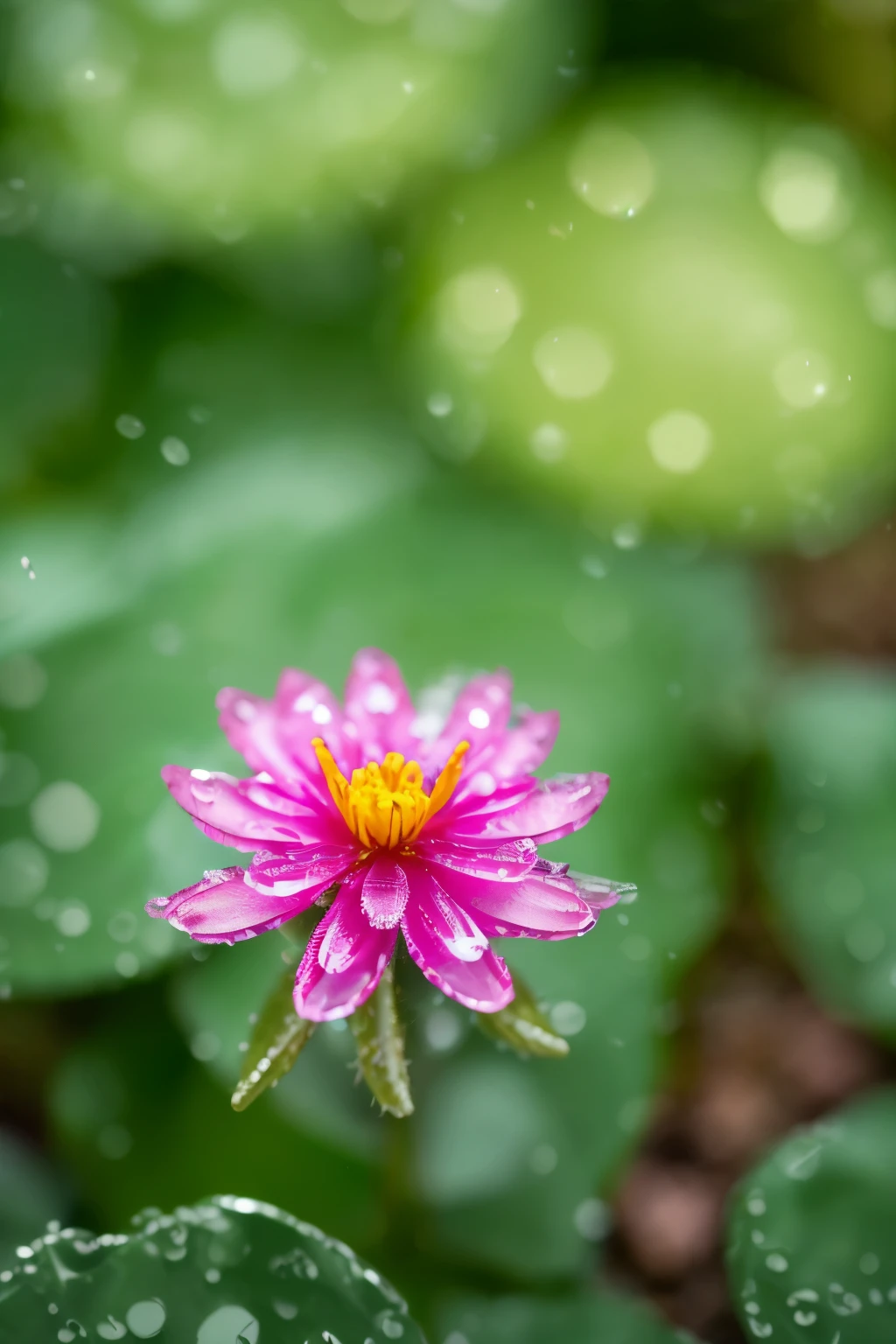 Dew drops gleam on a delicate flower, ((petala suave)), ((pintas vividas)), as morning sunlight peeks through leaves, ((herbal stove)). ((hojas verdes)), ((luz del amanecer)), Front view, close up, high definition, ((paisaje natural)).
Premium Photography, captura de momento, ((cotton wool clouds)) en el cielo, ((retrato de flor)), ((bokeh de fondo)), crisp detail, ((wet texture)), ((matiz realista)), ((colorido vibrante)), ((perspectiva de arriba))., Adobe Lightroom edit,