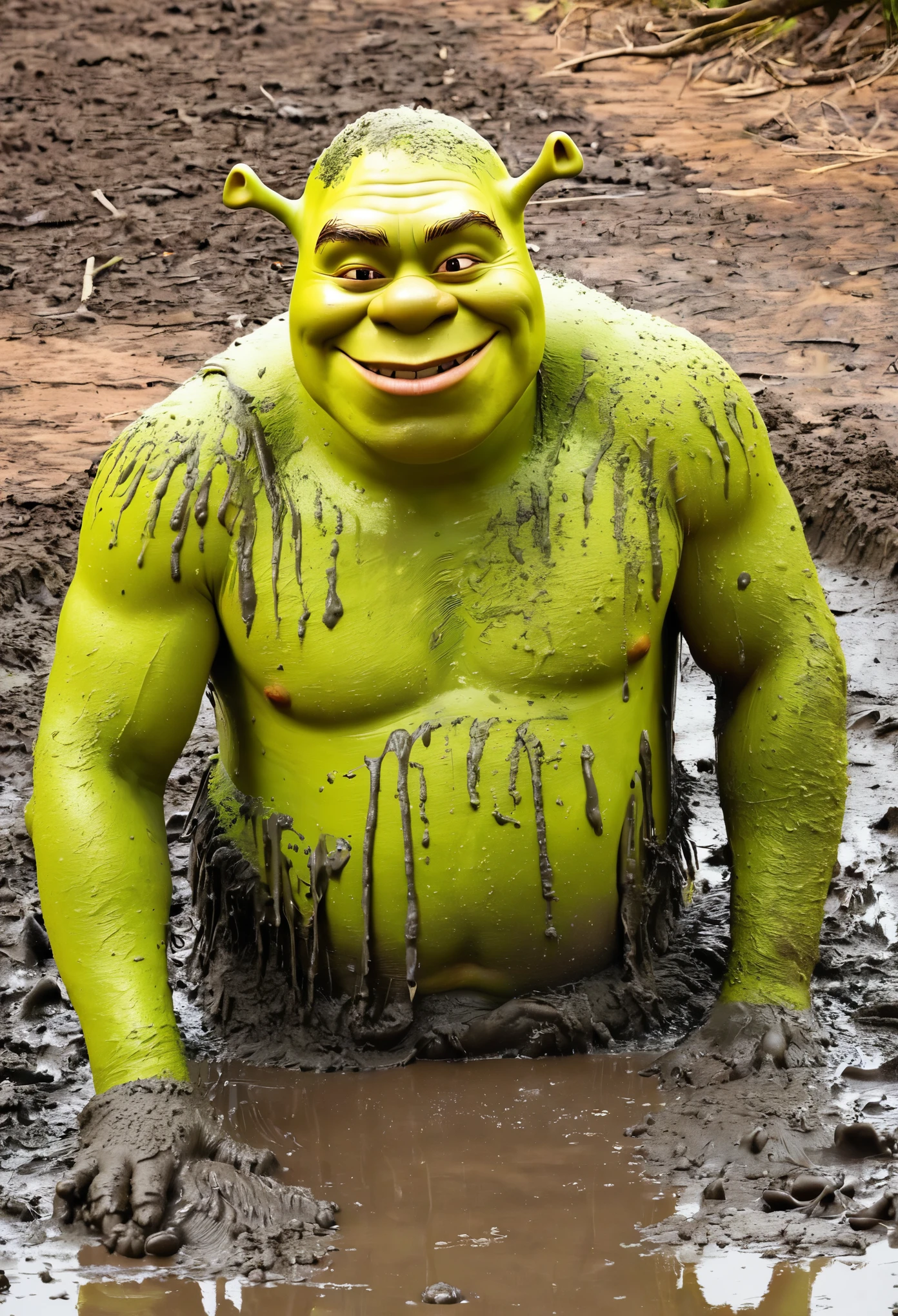shrek mud bath