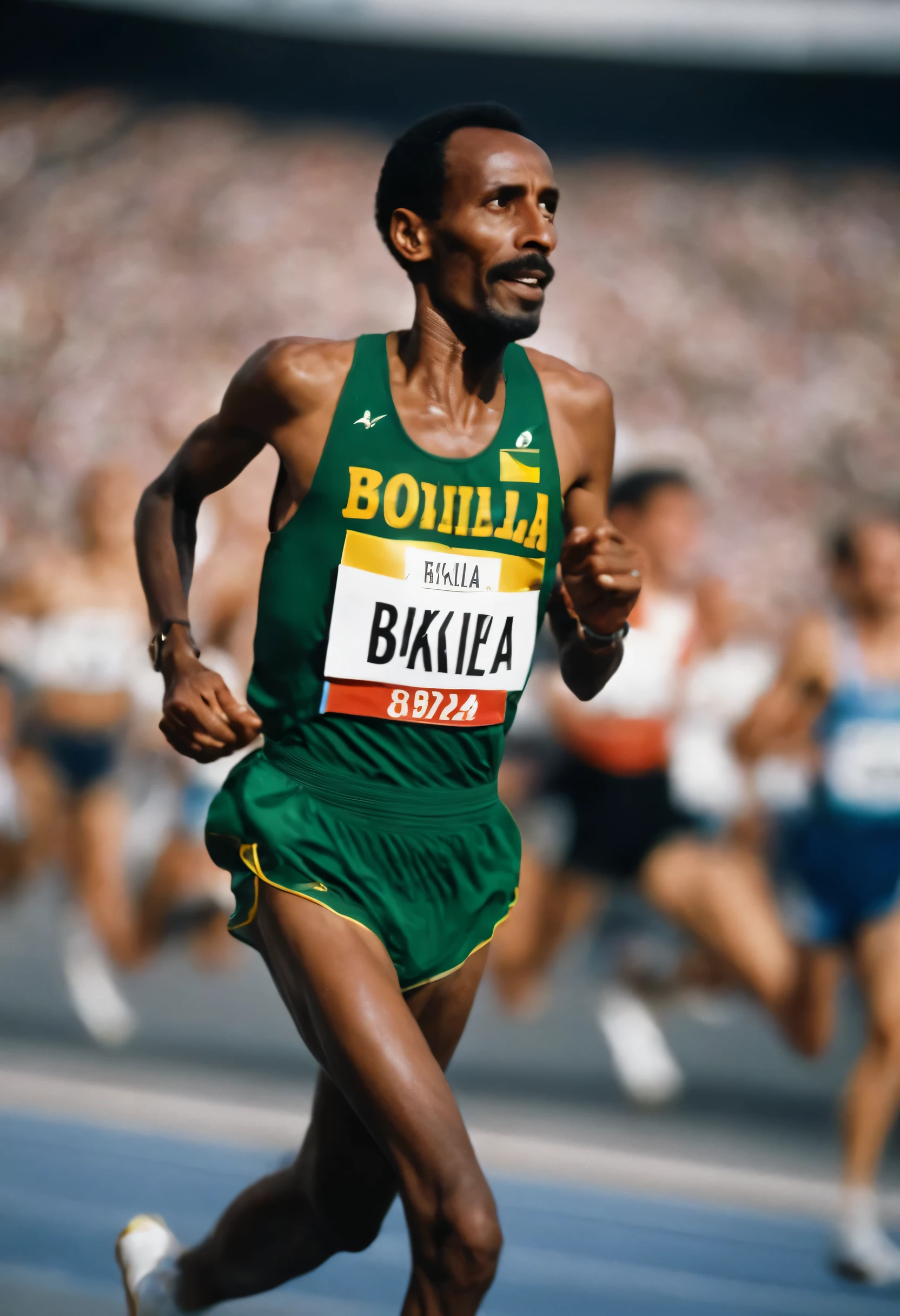 Tokyo fifth wheel、Ethiopia&#39;s Abebe Bikila completes full marathon at National Stadium., 19 years, 
