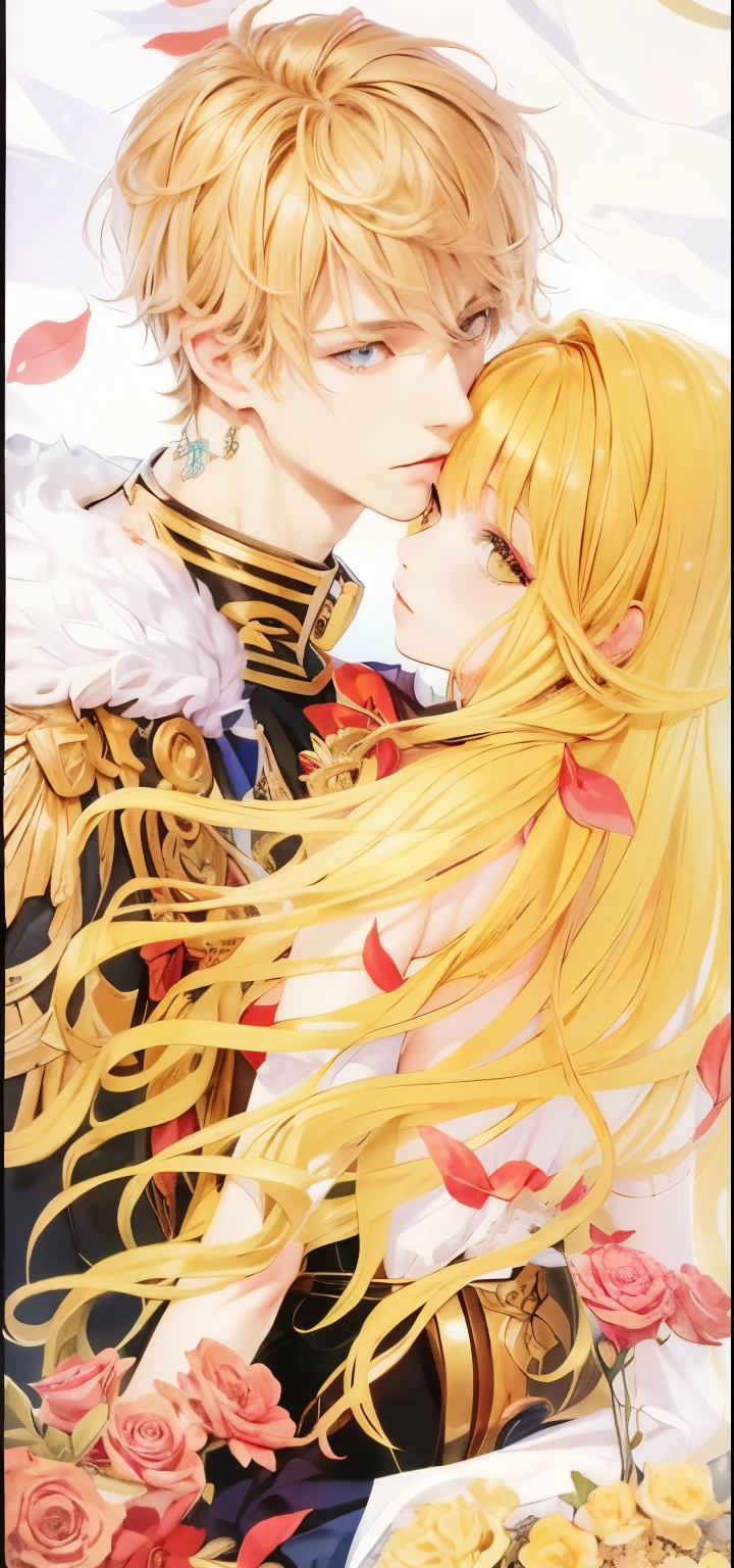 Girl and Boy, best quality,highres,ultra-detailed,realistic, a goth girl,masterpiece,claude de alger obelia and diana de alger obelia