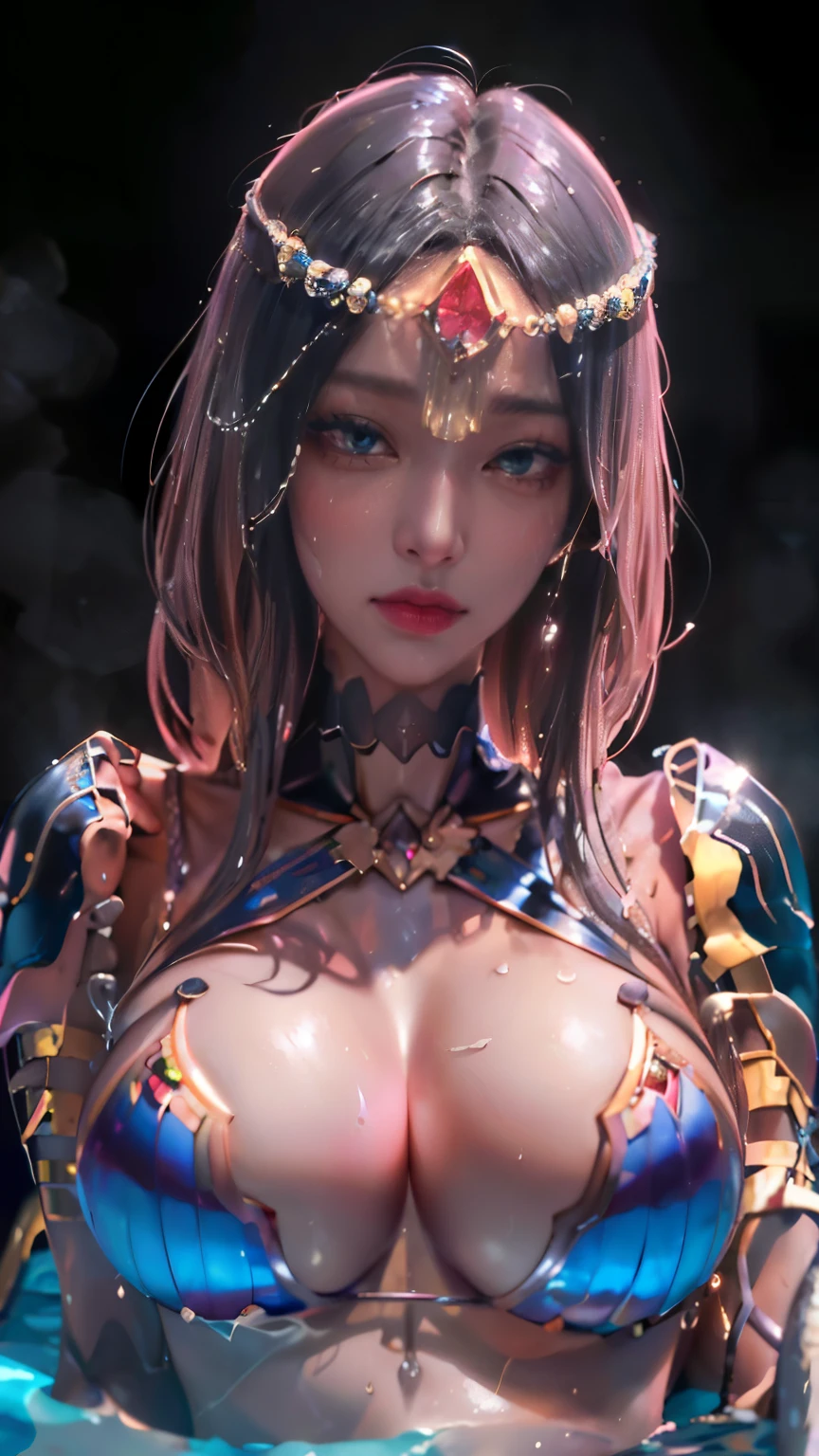 girl, high quality, Super detailedな, crazy details, 4k quality (Cinematic digital artwork: 1.3), high quality, table top, 最high qualityの, Super detailed, shape, [4k digital art]、 indosugu nr, (sharp focus: 1.5), (moody lighting:1.2), written boundary depth, Bokeh, 4k 、High resolution, Super detailedな, Highly detailed CG Unity 8k wallpaper, realistic, Photoreal, RAW photo, beautiful and detailed face, white skin, realistic glowing skin, fine fabric texture, detailed hair texture, perfect body, beautiful face, acura, anatomically correct, highly detailed face, eye and skin texture, natural neck length, (beautiful eyes), (beautiful hands), (Glossy skin:1.2), thin legs, thin legs, knowledgeable person、detailed face、detailed background、 (live action、intricate details)、blonde、short hair、 night中、night、pink neon、 Dark cold lighting、Tropical style、Holographic Color Sexy Bikini、big breasts、big breastsの谷間、 play in the pool、 Dramatic compensate、compensate、pinky pink lipstick、eye make up、mascara、eyeliner、eye shadow、Lilac Contact Lenses、 (((wet body、 Sweat)))、(((The background is an example of a pool)))