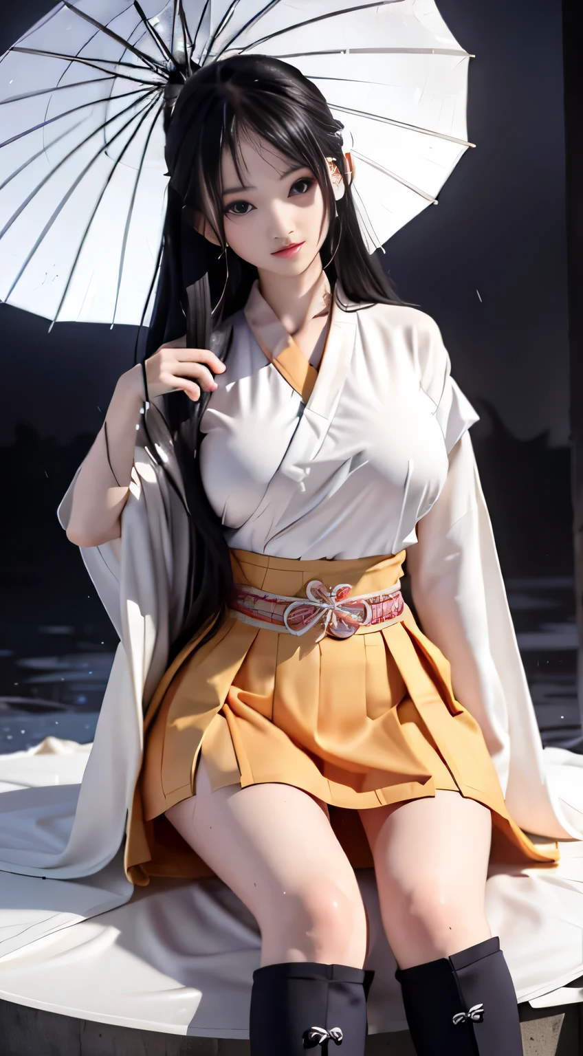 Master quality, highest quality, best picture quality hd 8k, exaggerated details, a godeess 8 dress moxin with a shy expression, slightly squinted eyes, adjusting her hair, long eyelashes (long hair / very, very exaggerated big breasts _ tits / in hanfu open v- cheasted thin silk very wet body, thin cloth embossed pattern, short skirt), posing sit in front of the camera, wet throught rain, very wet body, thin cloth embossed pattern), posing sit in front of the camera, wet throught rain, wet silk lace under wear throught skin, thin cloth embossed pattern detaild lace