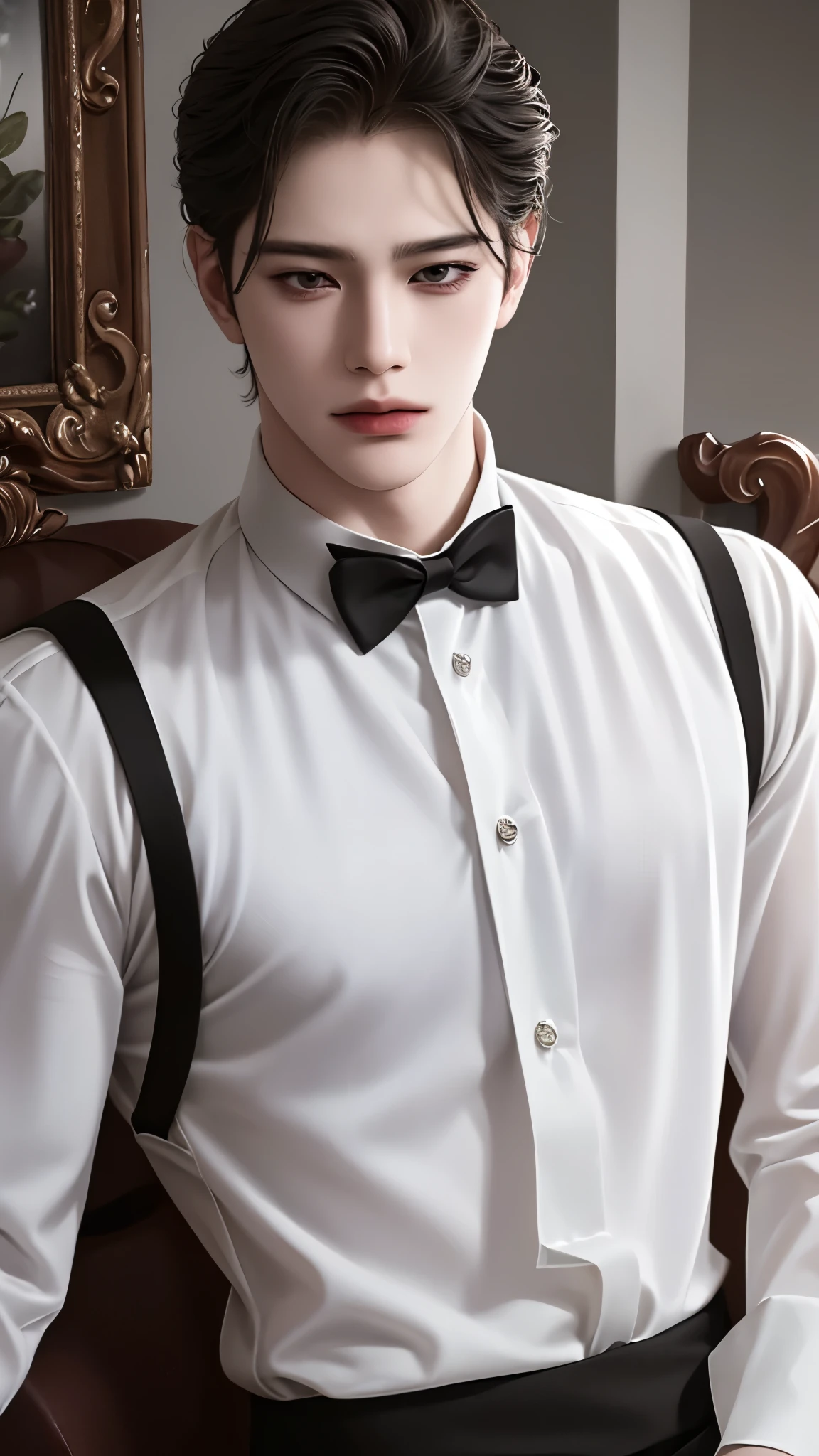 masterpiece, top elite quality, ultra perfection detailed, 1 male, 17-ish, male focus, solo, attractively beautiful handsome, photography of a beautiful high school boy with uniform school, friendly expression, manhwa style, 8k.