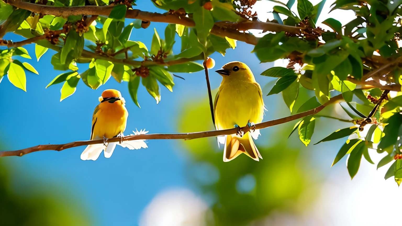 Soothing sounds of chirping birds