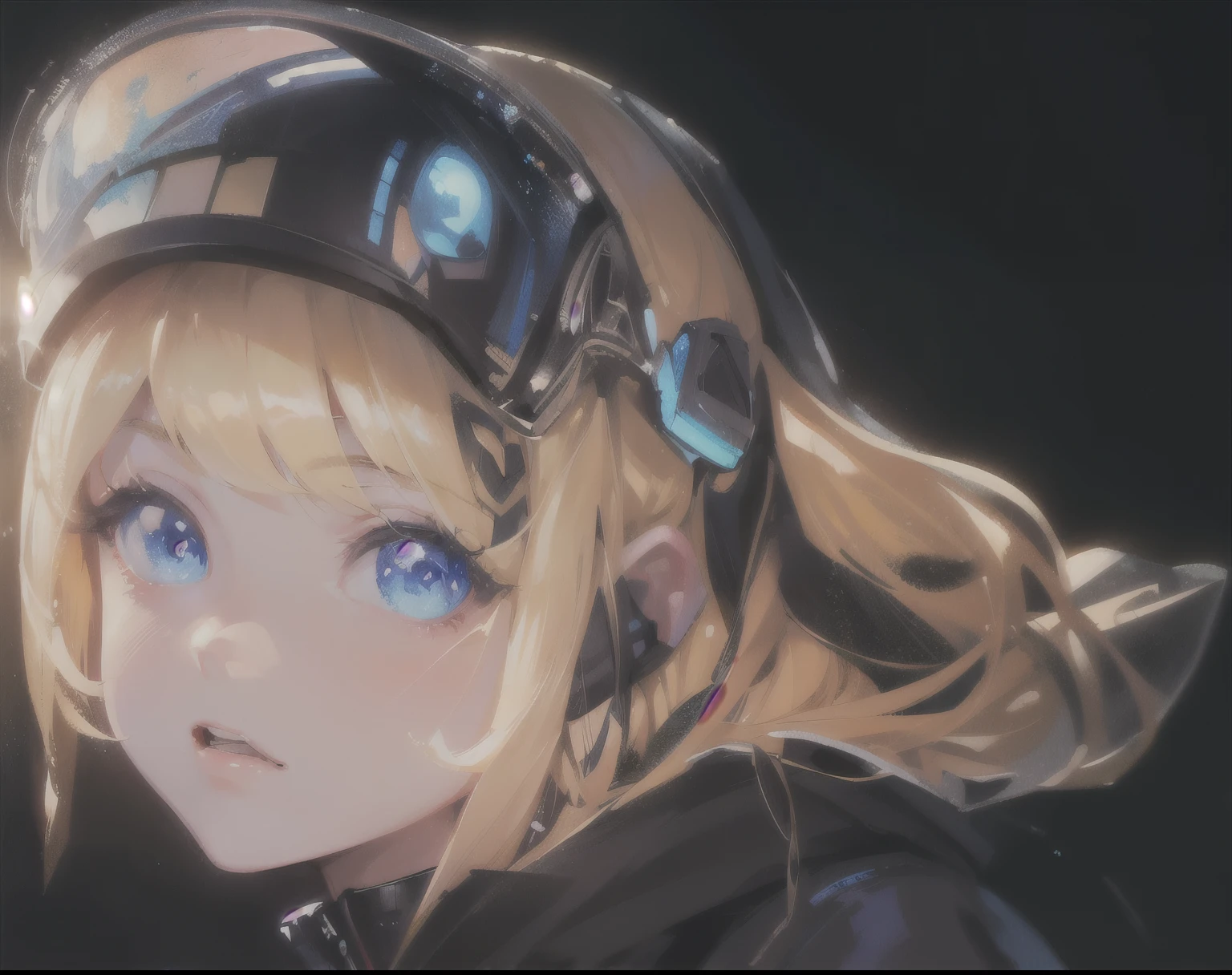 blonde、Anime girl with goggles and blue eyes, anime style 4 k, portrait anime space cadet girl, anime art wallpaper 4k, anime art wallpaper 4k, anime art wallpaper 8k, anime styled digital art, anime style. 8k, detailed digital anime art, rossdraws cartoon vibrant, anime style digital art, advanced digital anime art, digital anime art