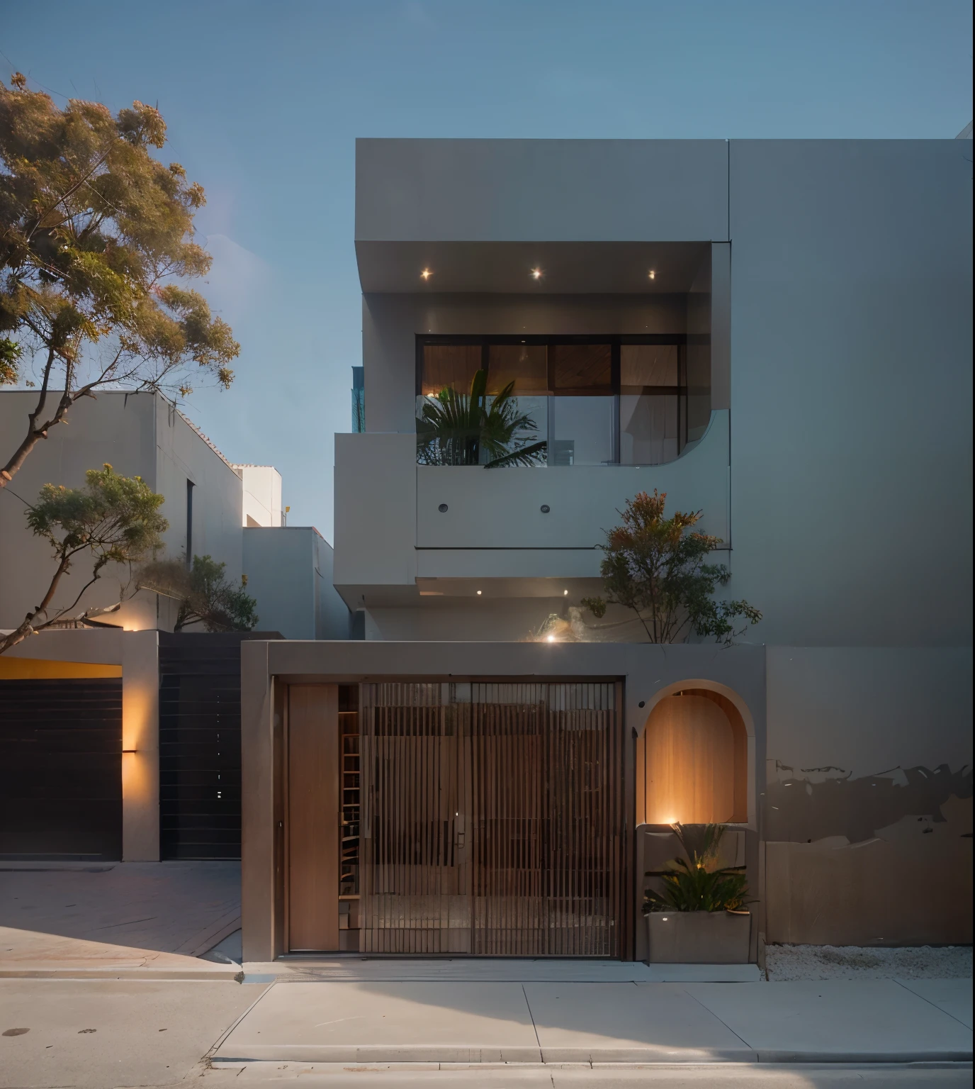 , architecture focus, dezeen, architecture, photo of housev1, house, exterior, car, daylight