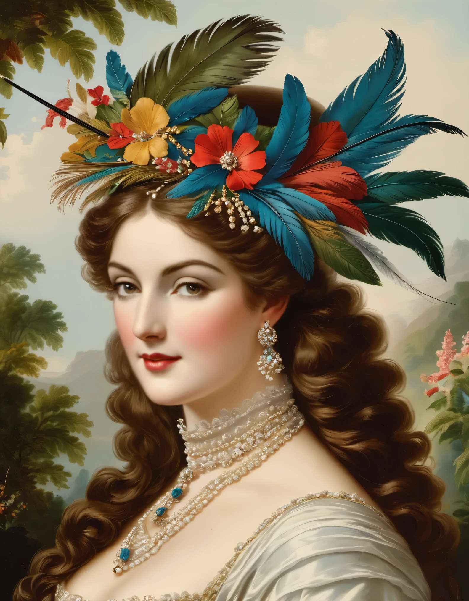 in the 19th century,European and American women often use hummingbird feathers as hat accessories,